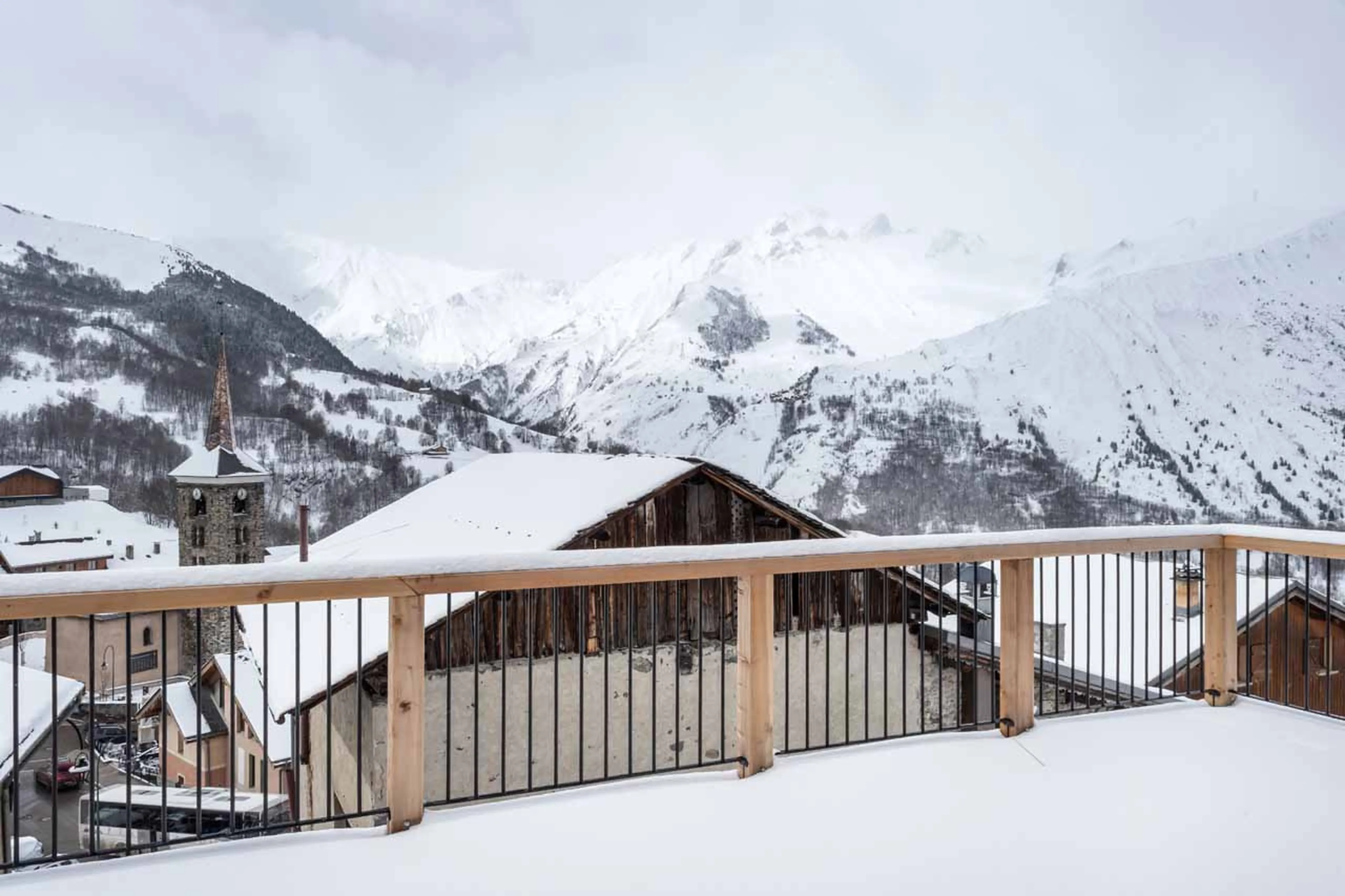 Balcony of Chalet Montana in St Martin de Belleville