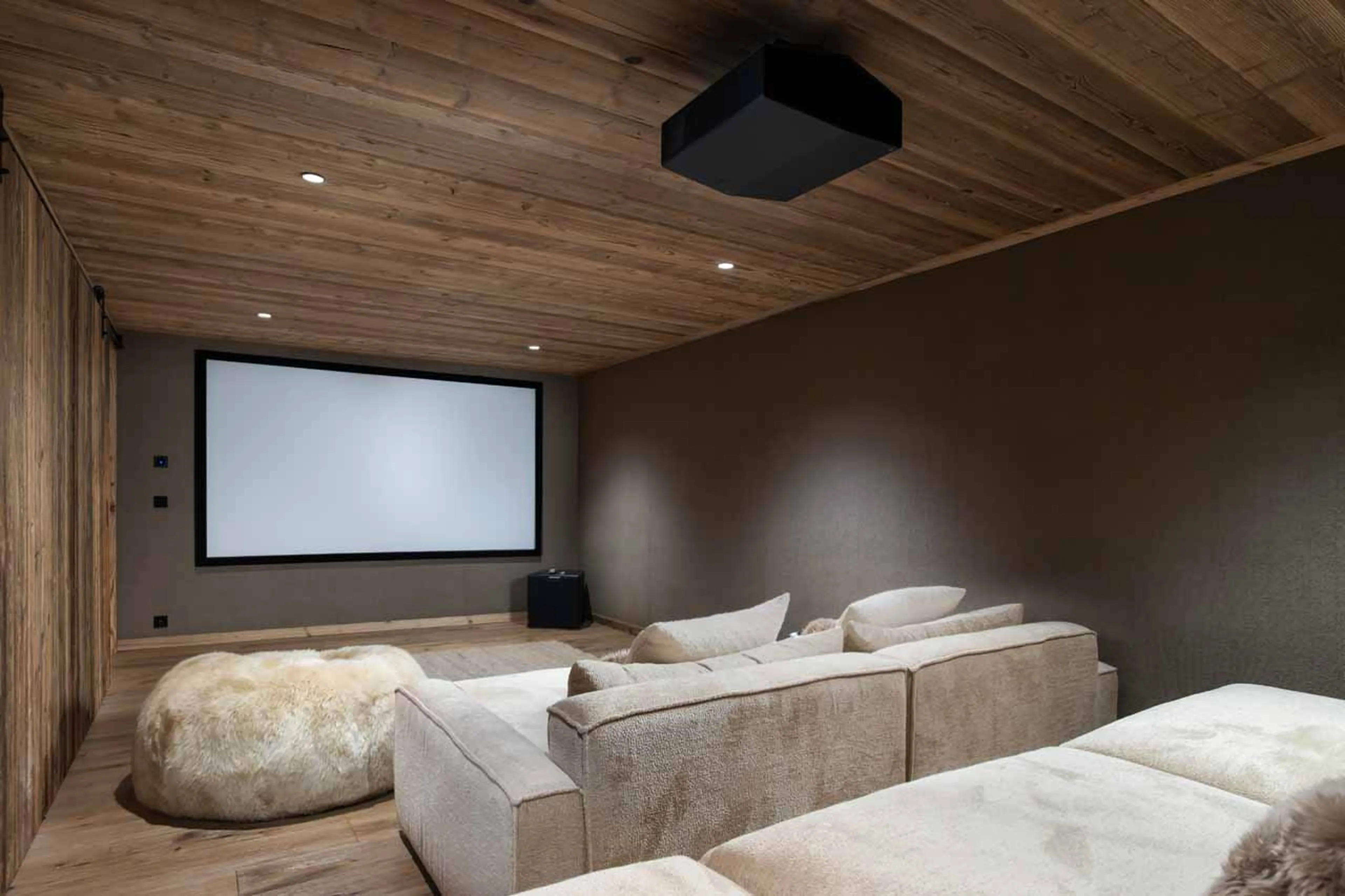 Cinema of Chalet Montana in St Martin de Belleville