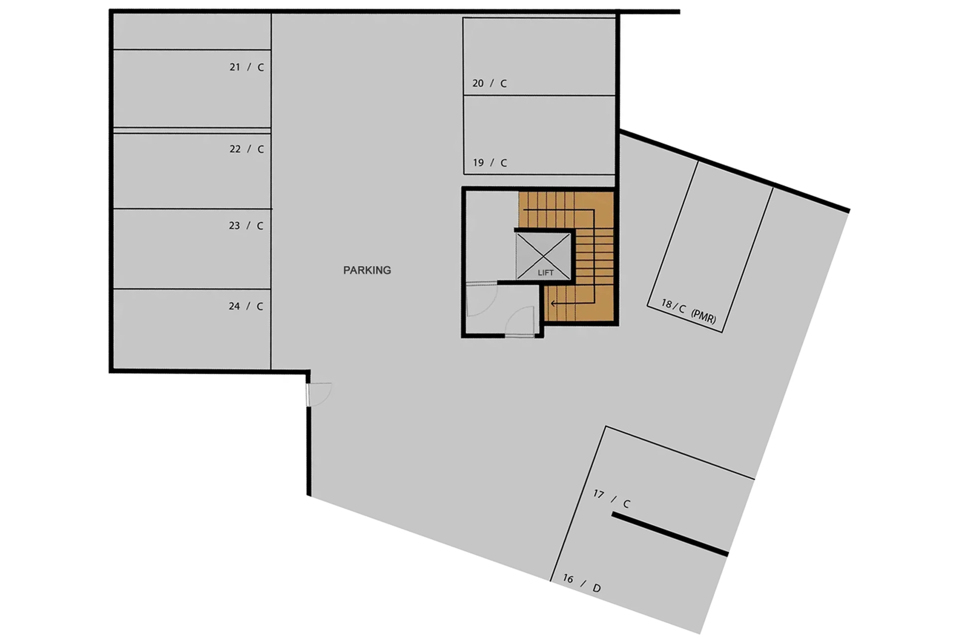 Level -2 floor plan of Chalet Montana in St Martin de Belleville