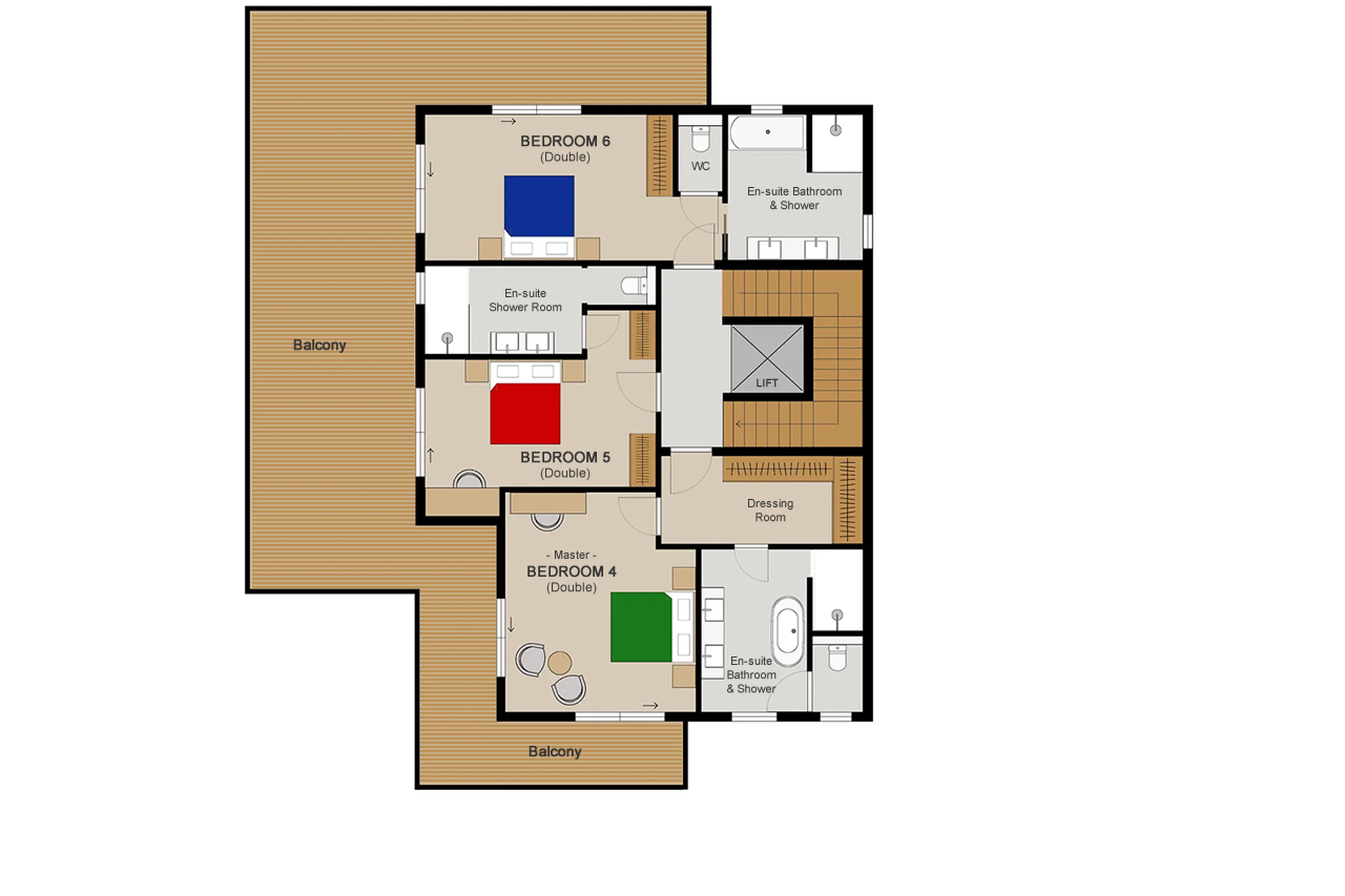 Level 1 floor plan of Chalet Montana in St Martin de Belleville