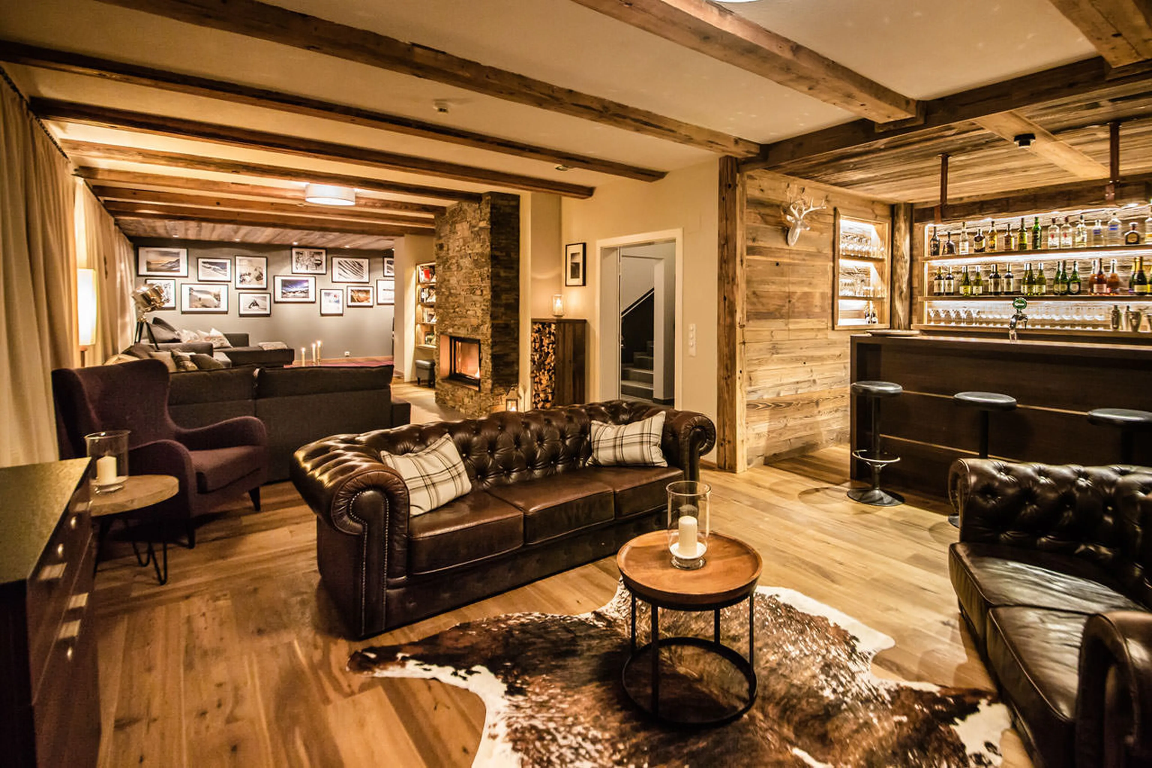 Bar area at Chalet Montfort in St Anton