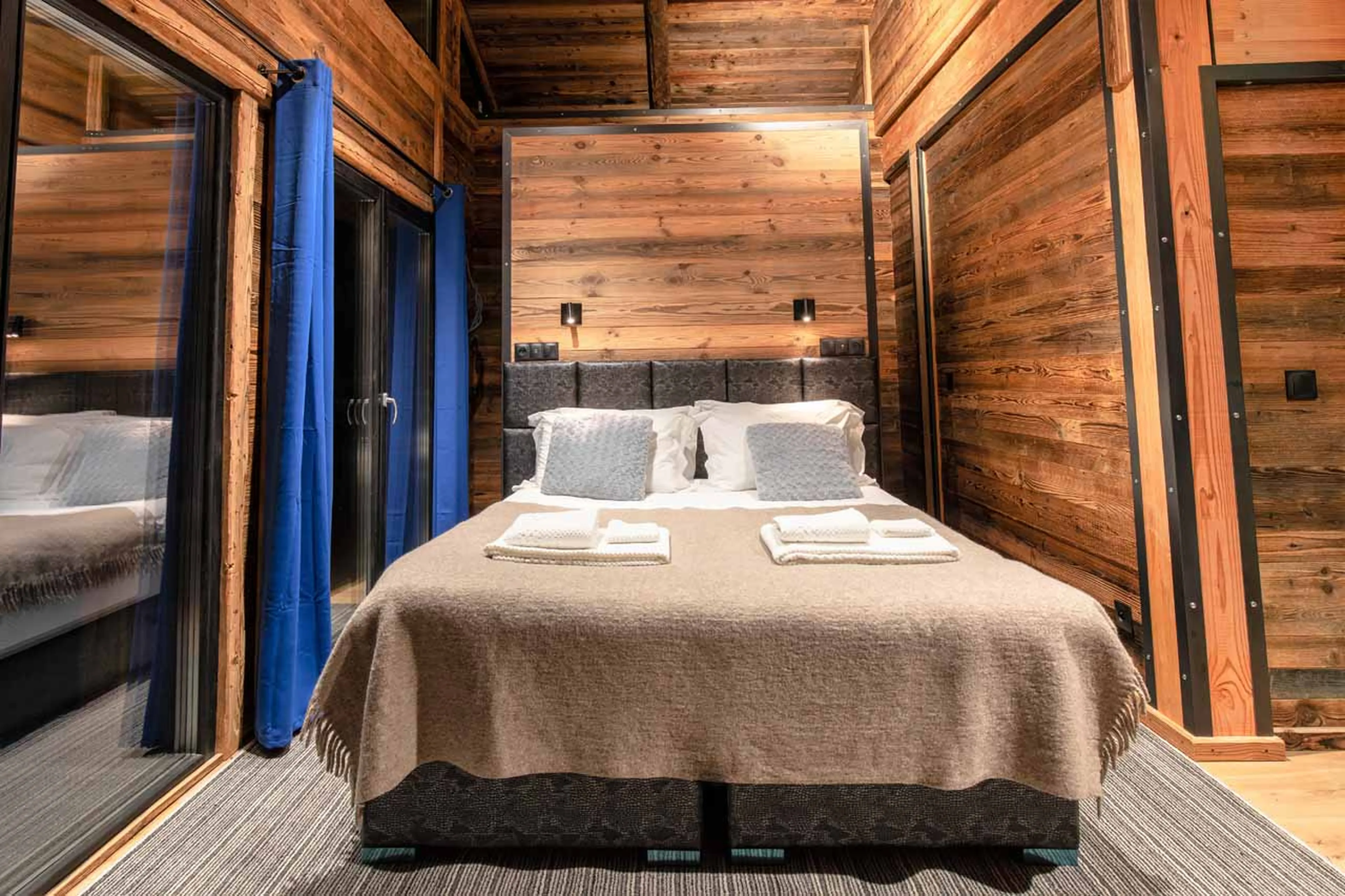 Bedroom two at Chalet Monts in Tignes