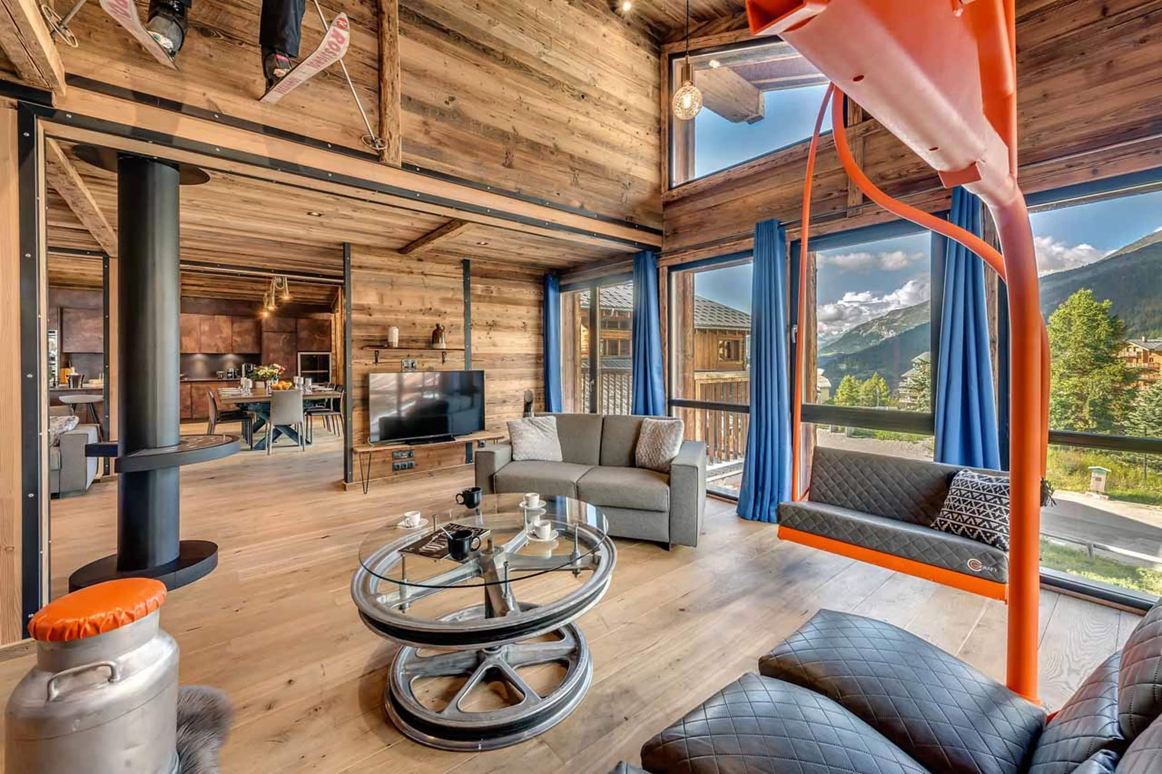 Living room at Chalet Monts in Tignes