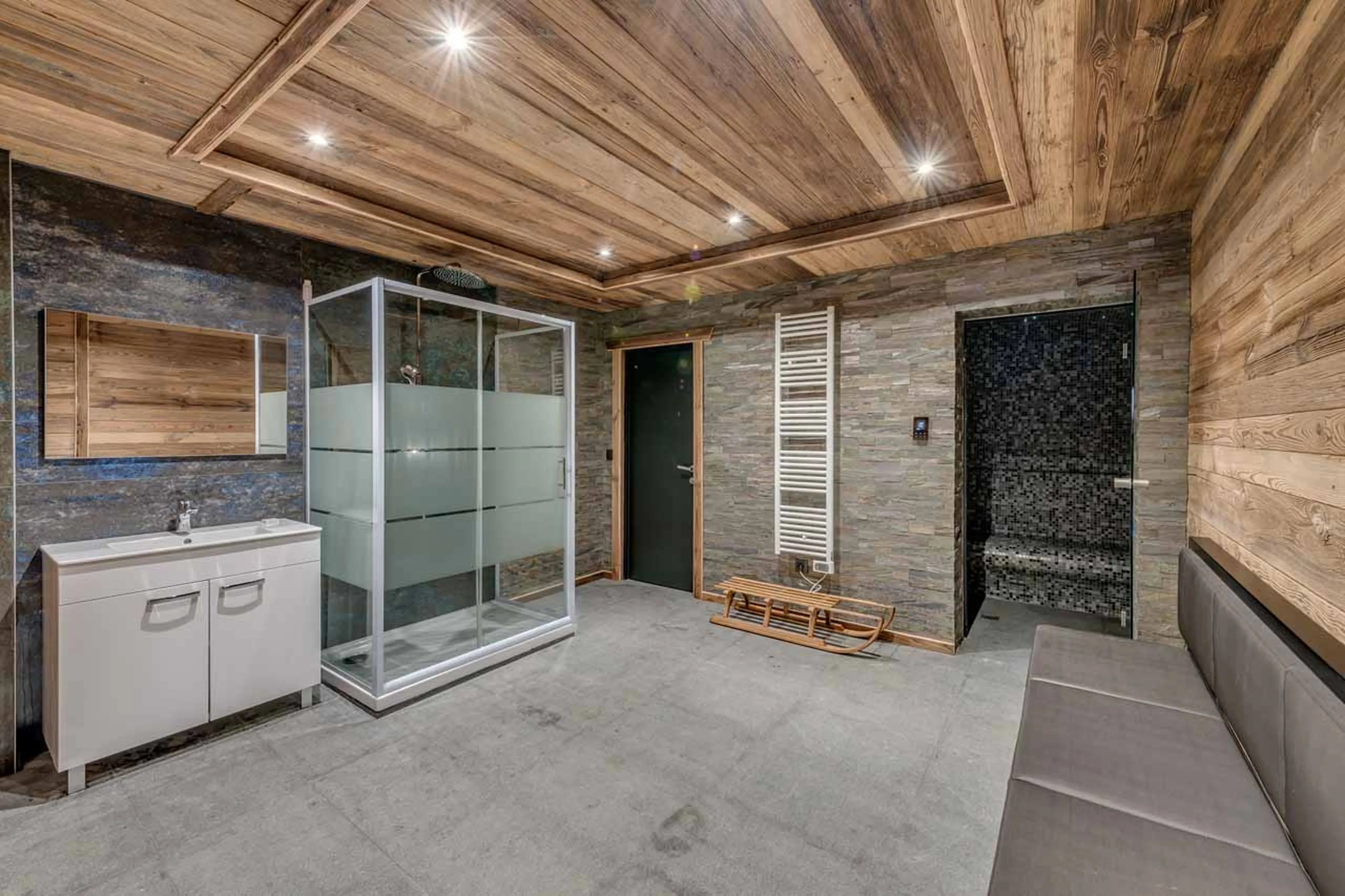Steam room at Chalet Monts in Tignes