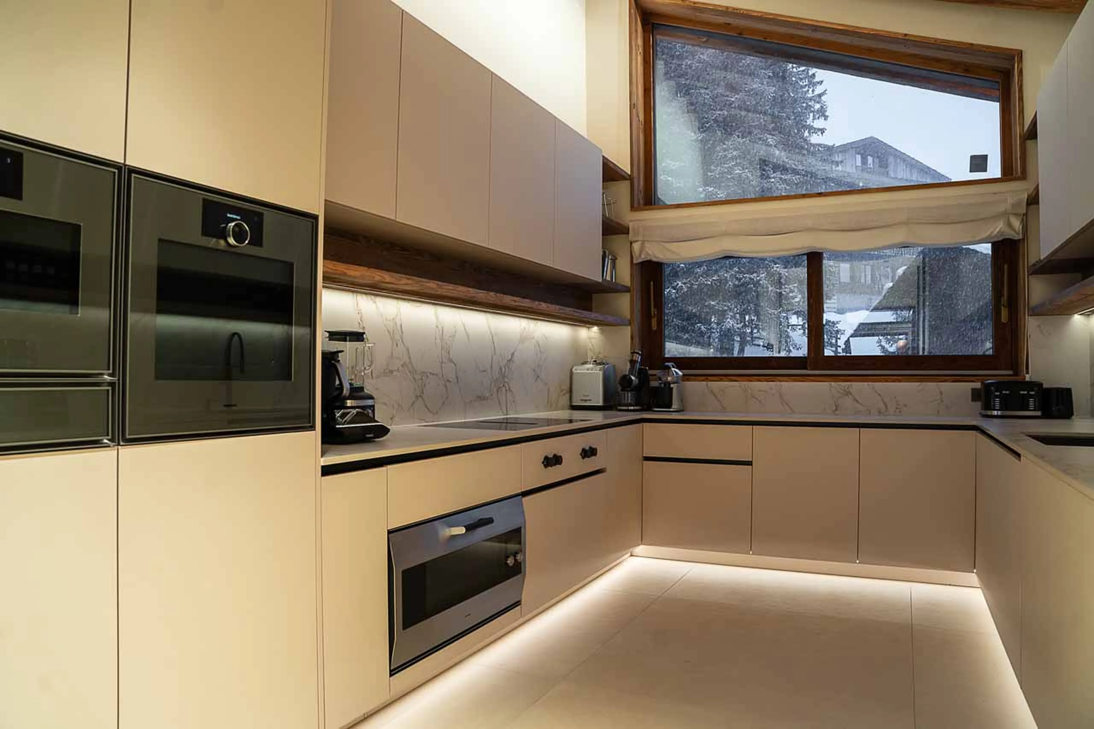 Kitchen at Chalet Moon 1850 in Courchevel 1850