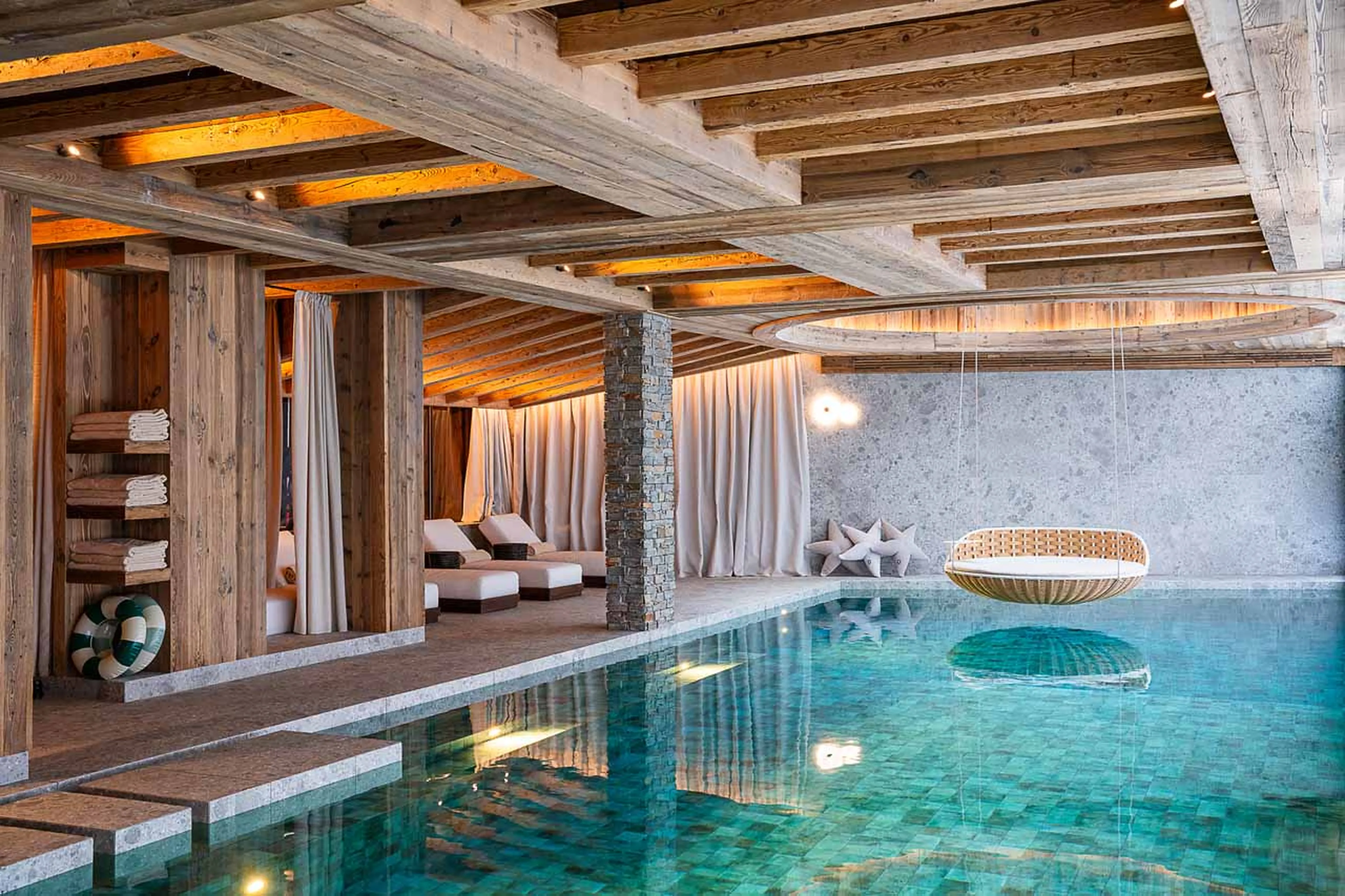 Pool at Chalet Moon 1850 in Courchevel 1850