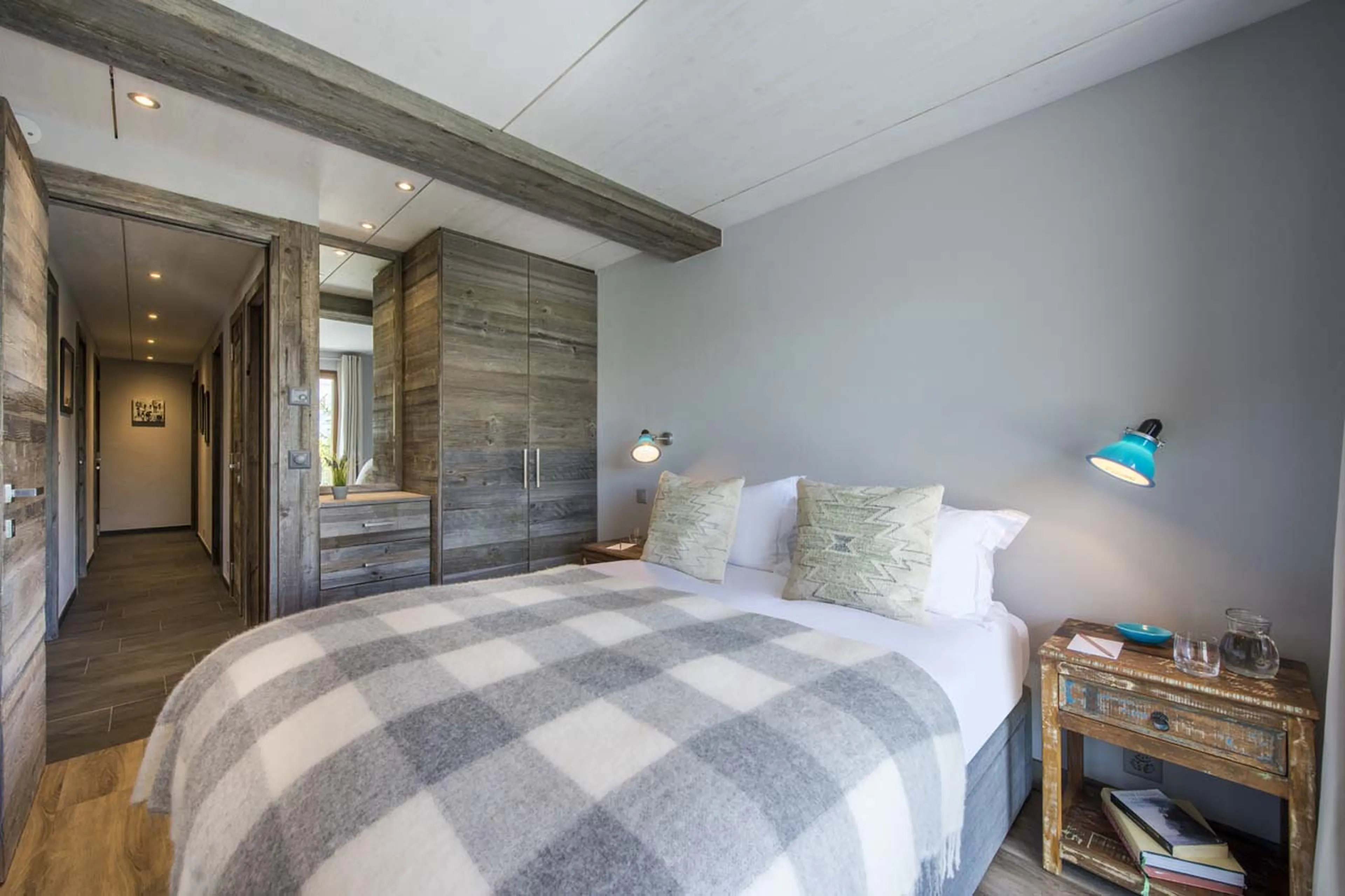 Bedroom three at Chalet Mowgli in Verbier