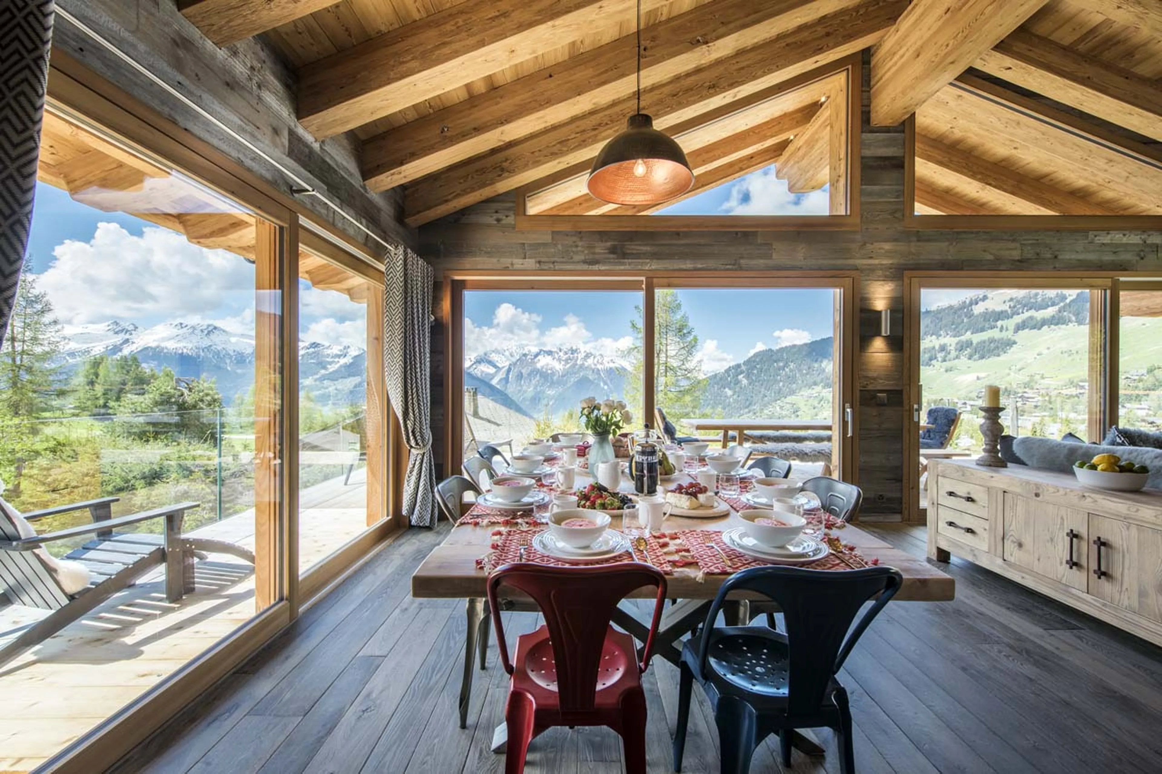 Mountain views from Chalet Mowgli in Verbier