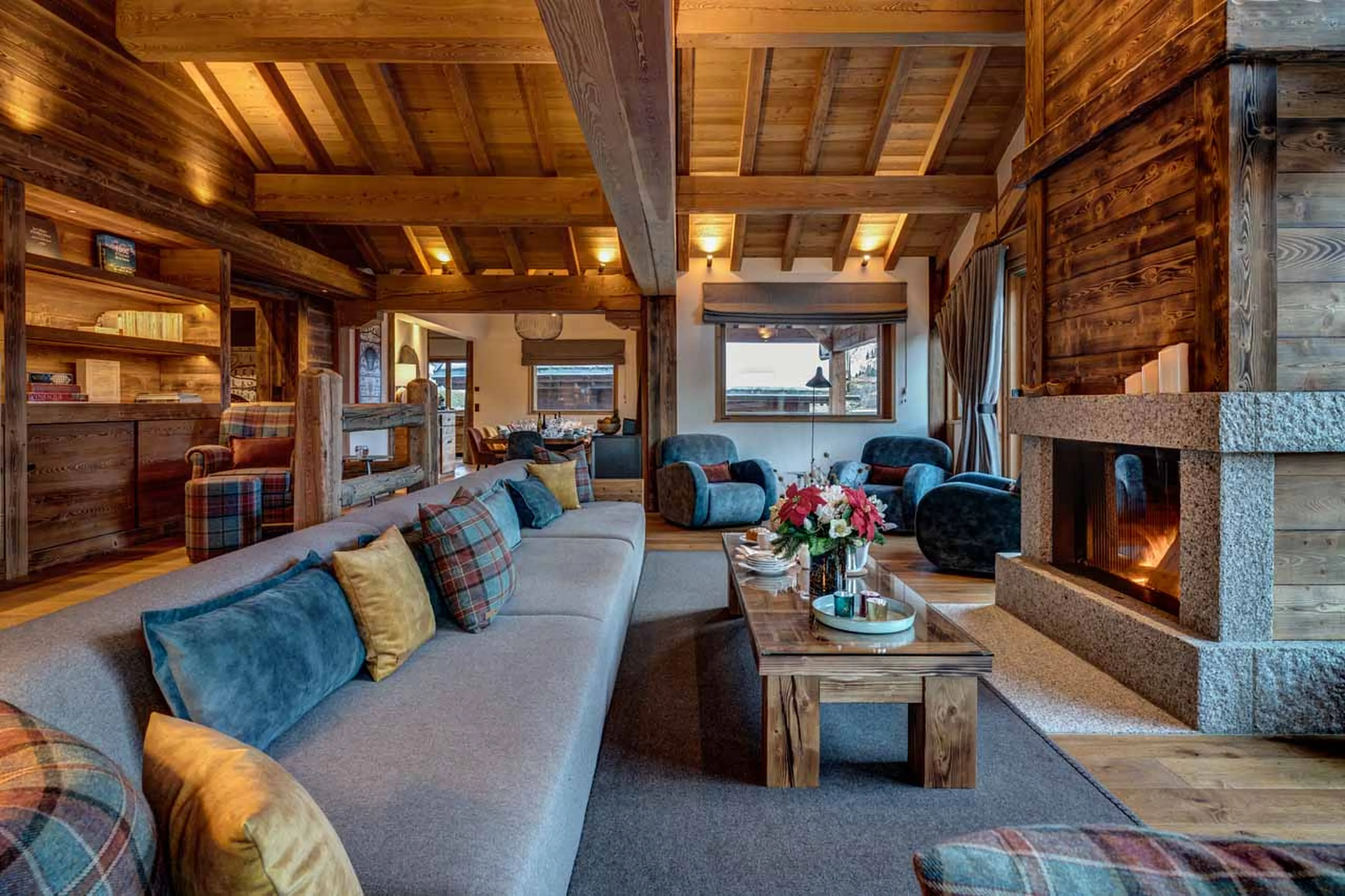 Living area at Chalet Myriam in Meribel