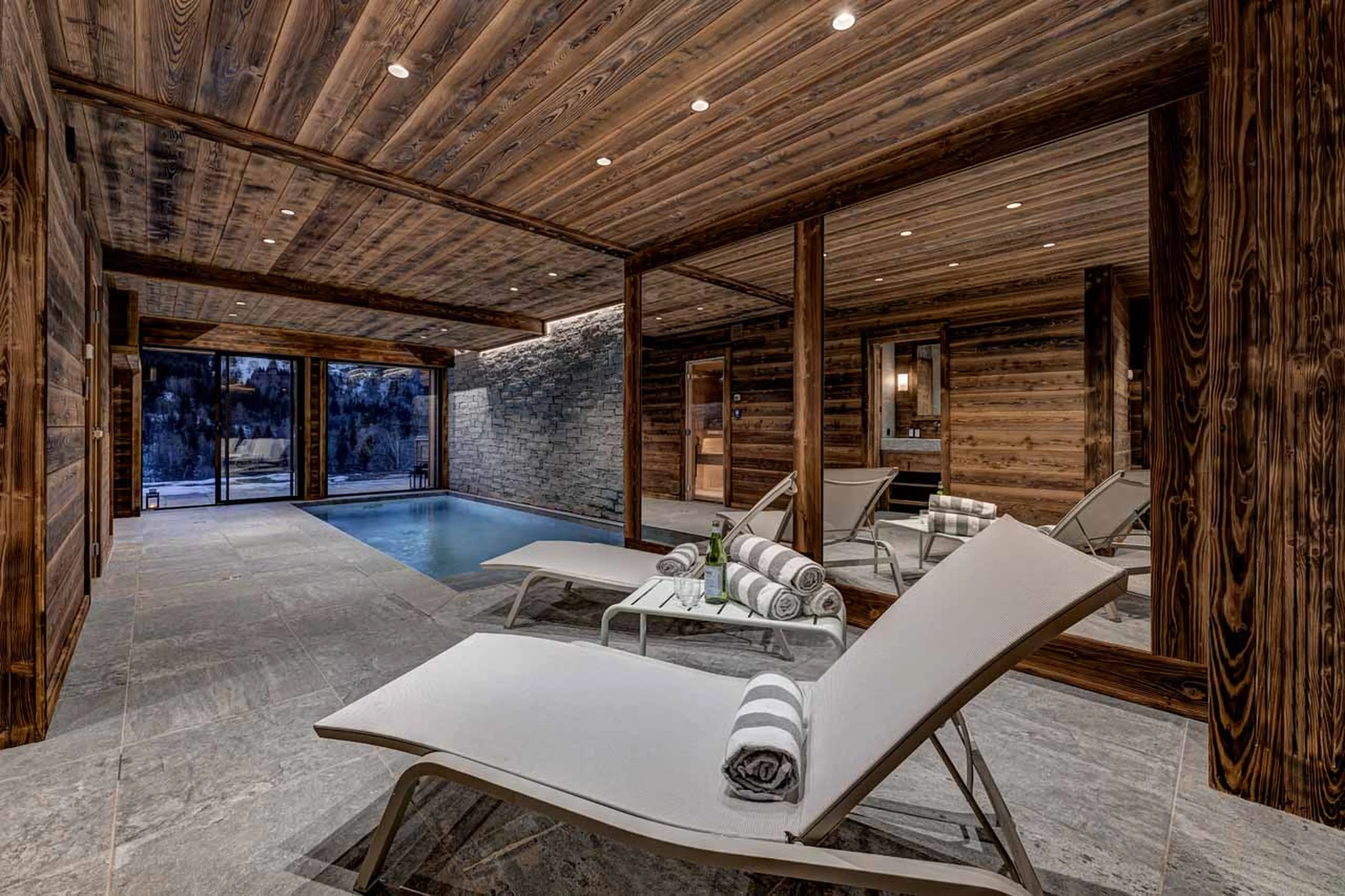 Spa view at Chalet Myriam in Meribel