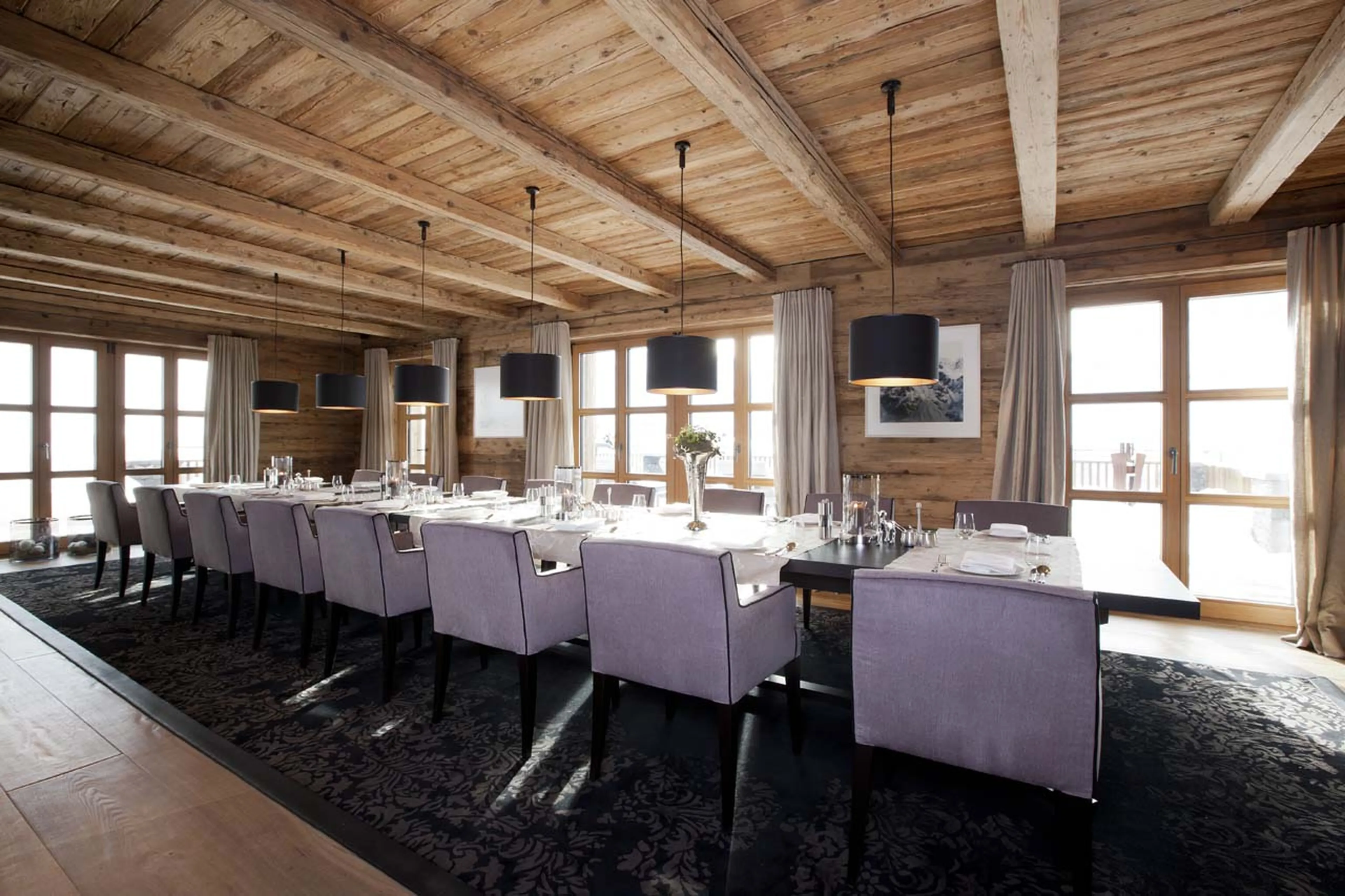 Restaurant at Exterior of Chalet N in Lech