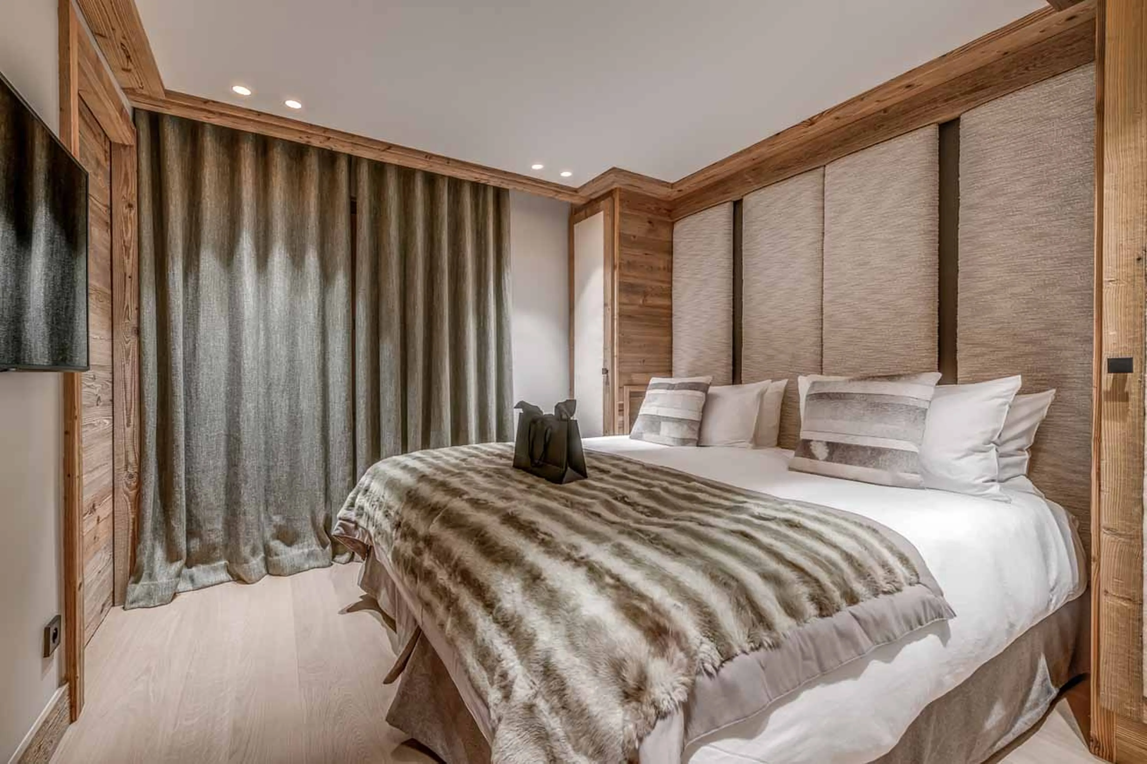 Bedroom three at  Chalet Le Namaste in Courchevel 1850