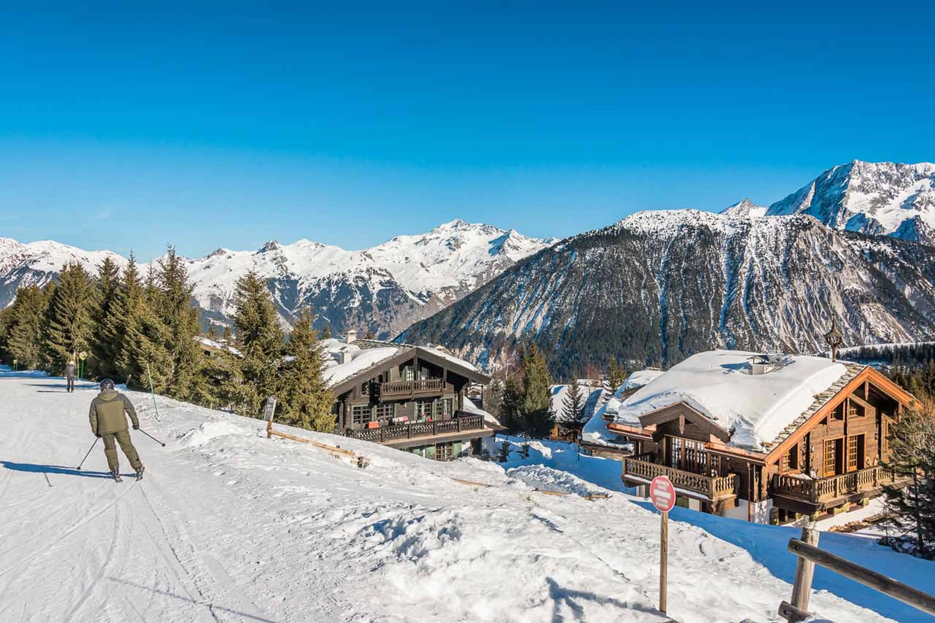 Ski-in/ski-out access at  Chalet Le Namaste in Courchevel 1850