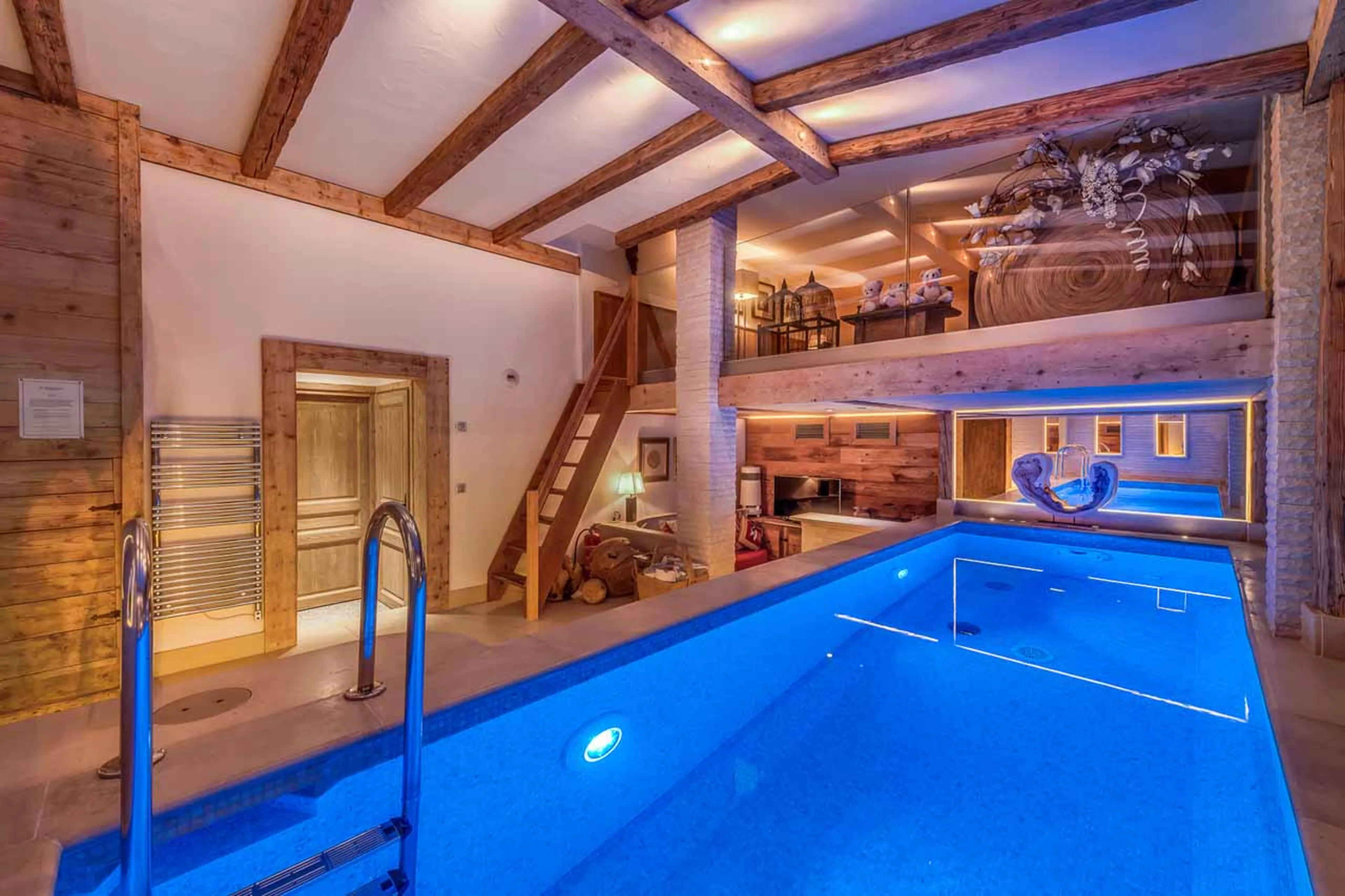 Indoor pool at  Chalet Le Namaste in Courchevel 1850