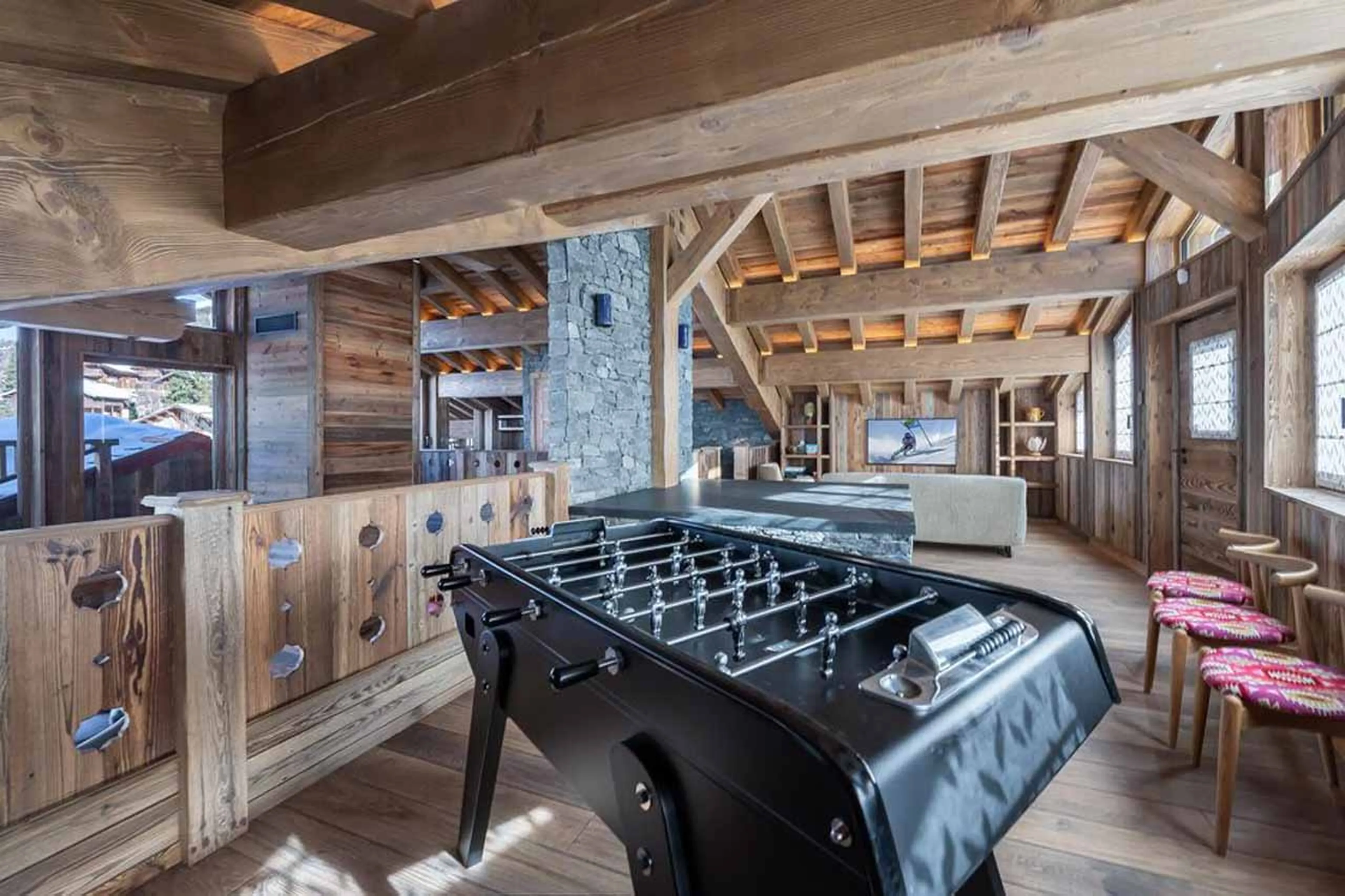 TV mezzanine at Chalet Nanook in St Martin de Belleville