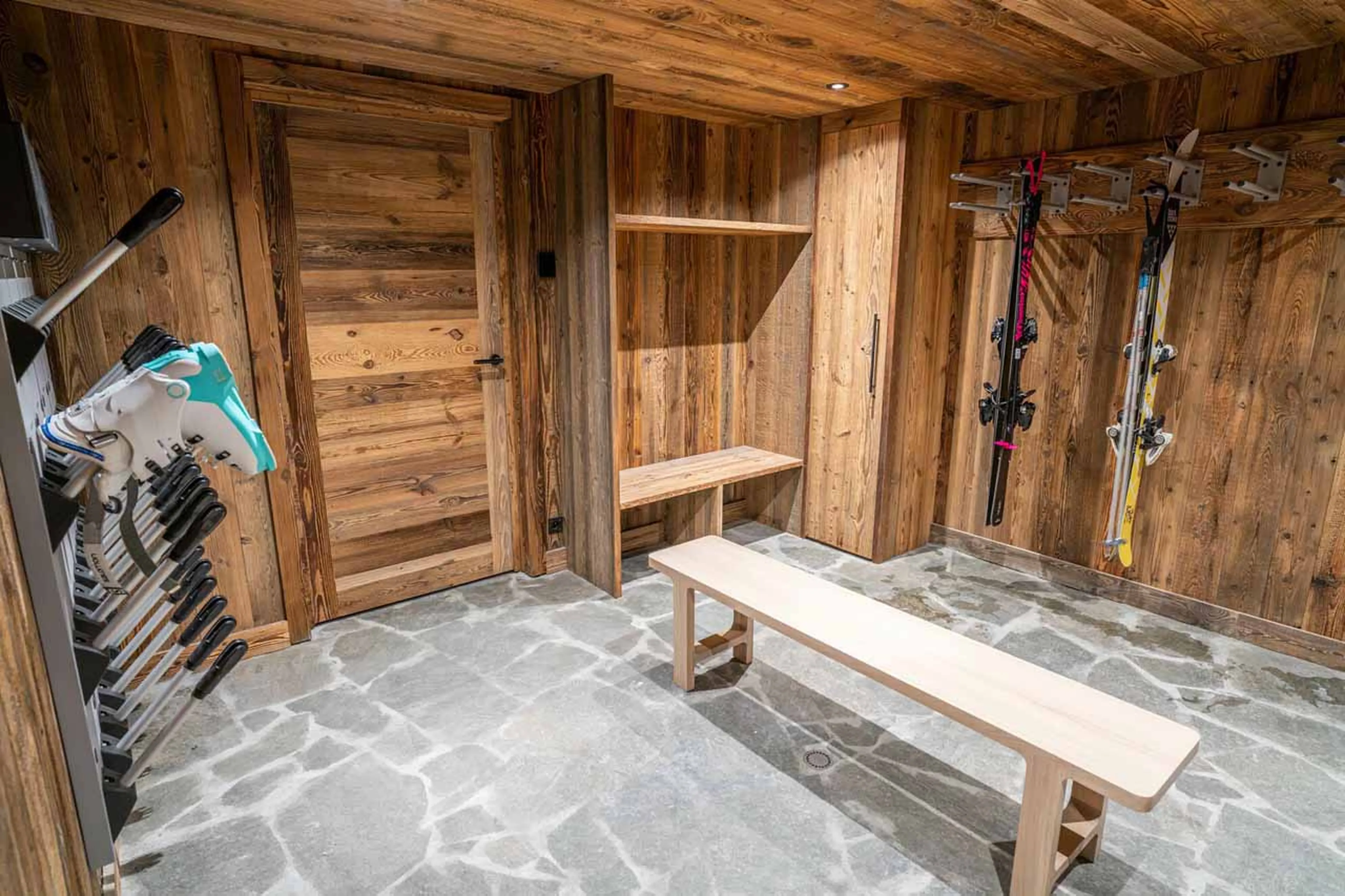 Ski room at Chalet Nanook in St Martin de Belleville