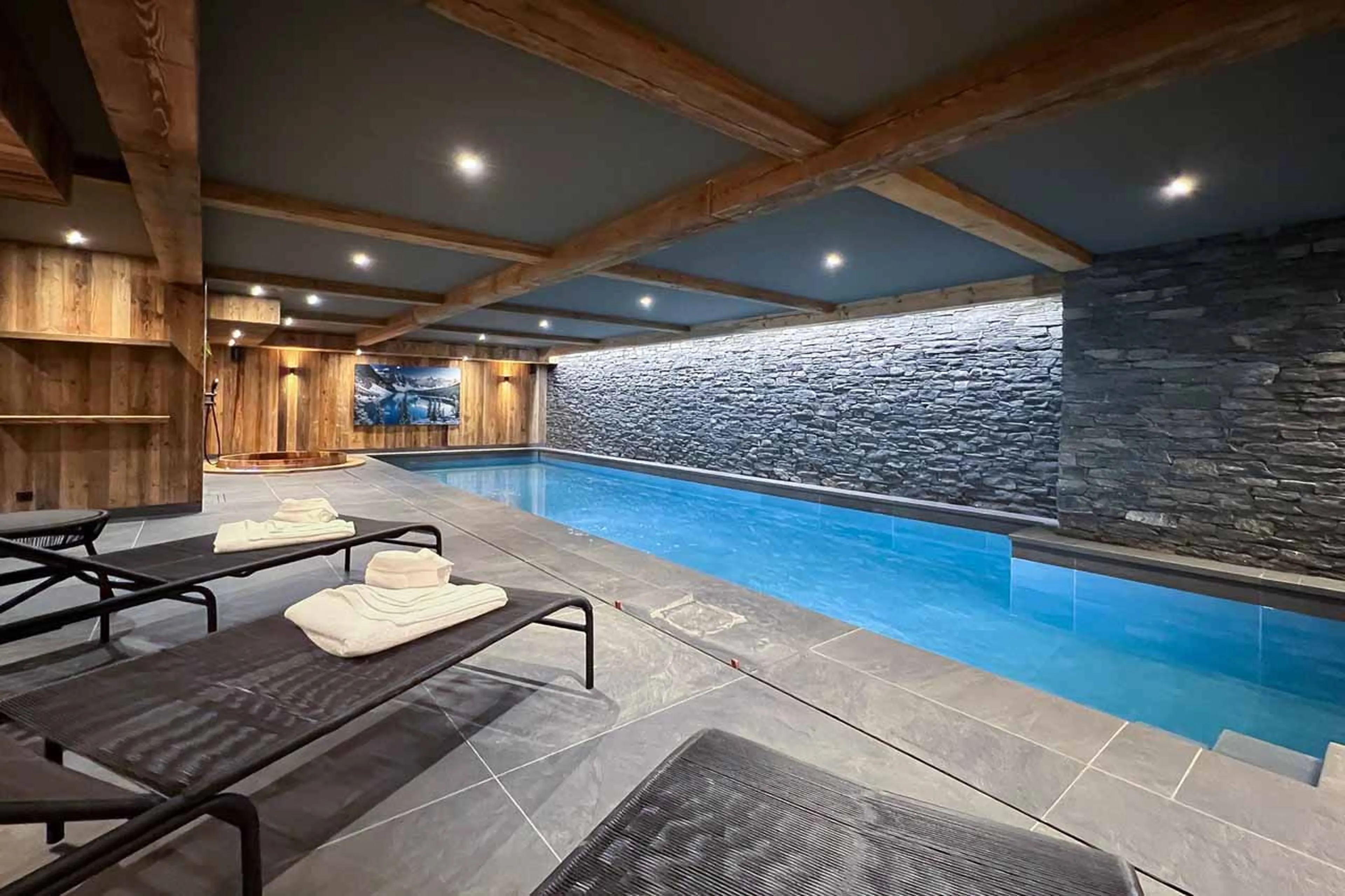 Spa area at Chalet Nanook in St Martin de Belleville