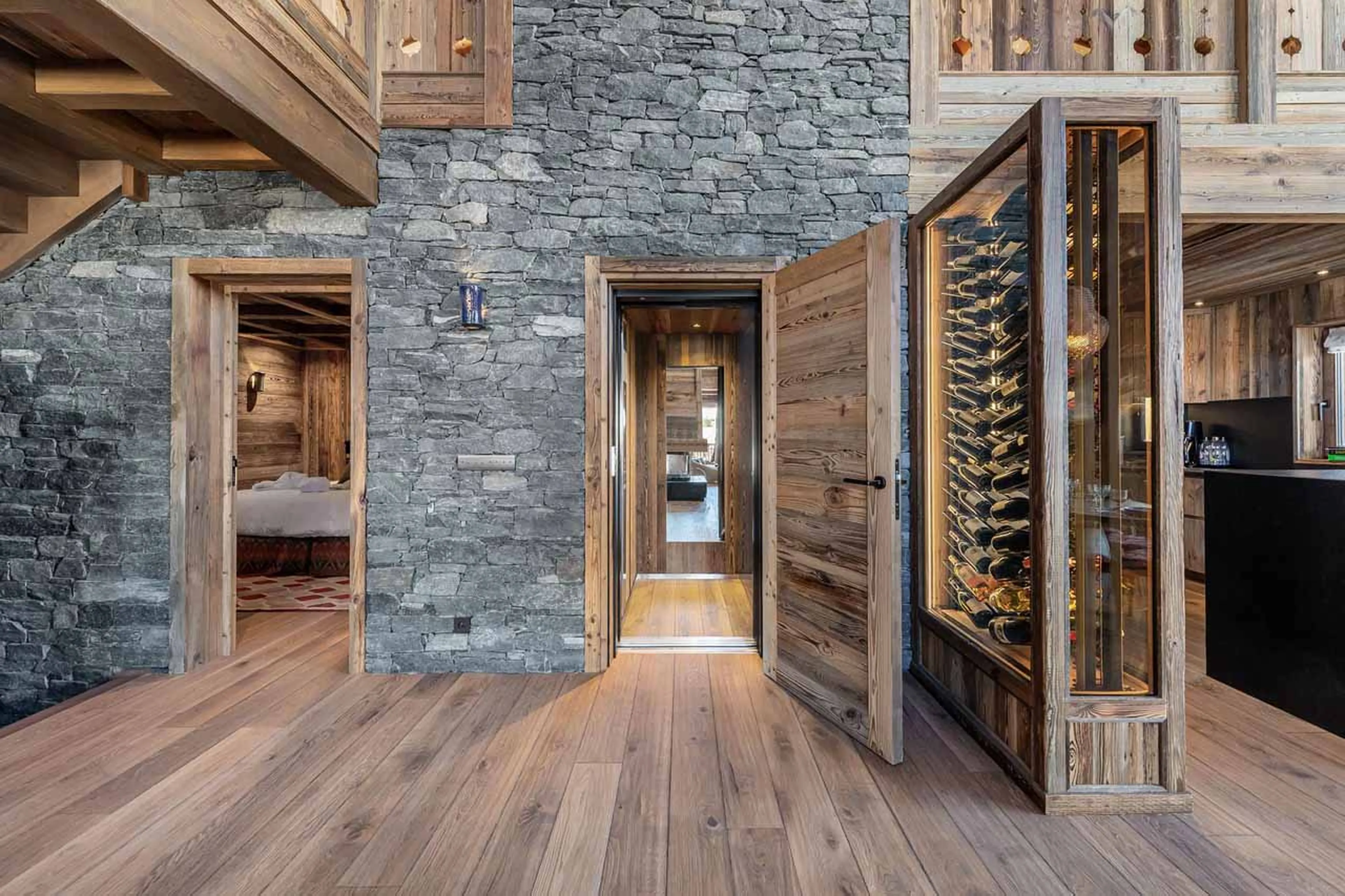 Hallway at Chalet Nanook in St Martin de Belleville