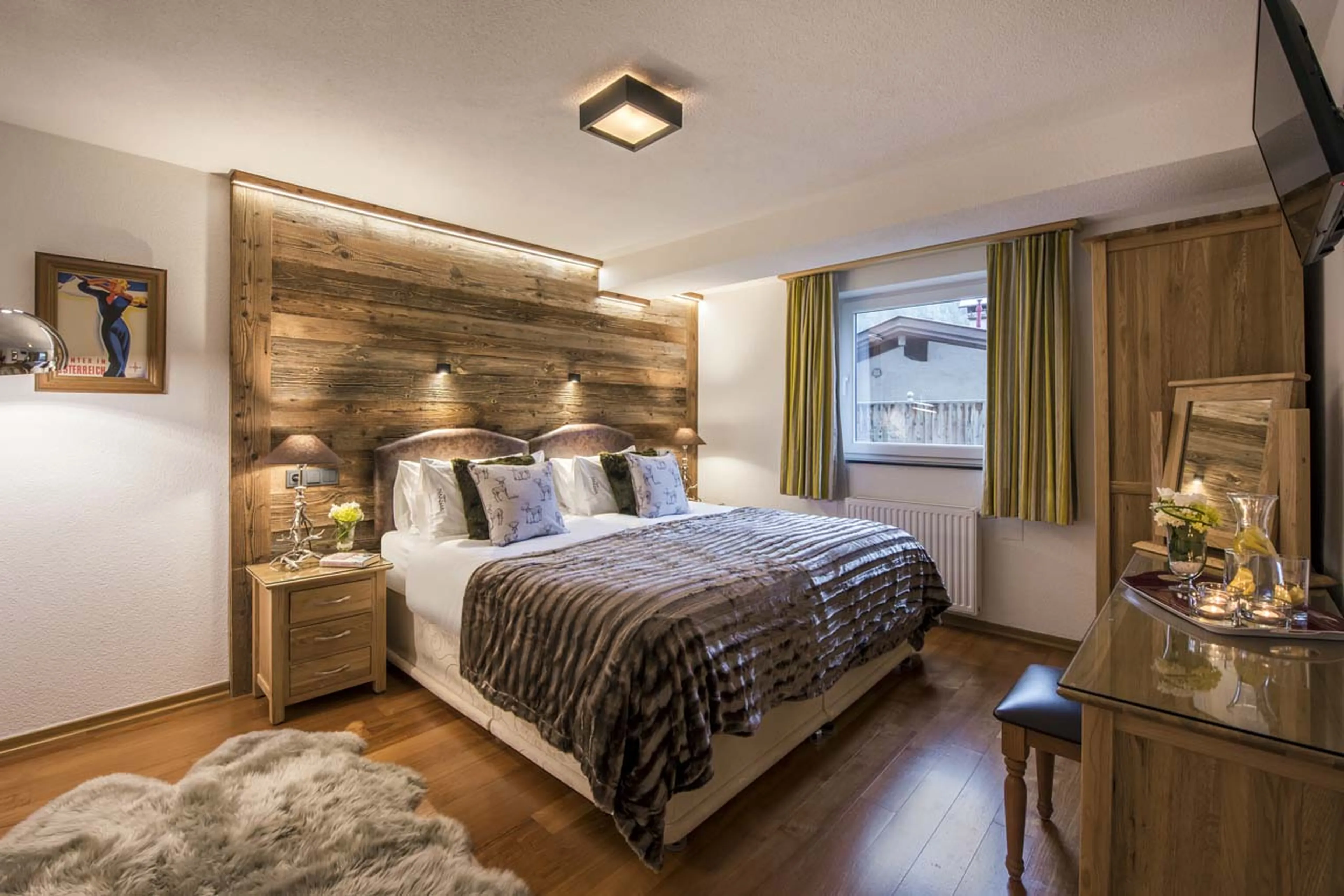 Bedroom two at Chalet Narnia in St Anton