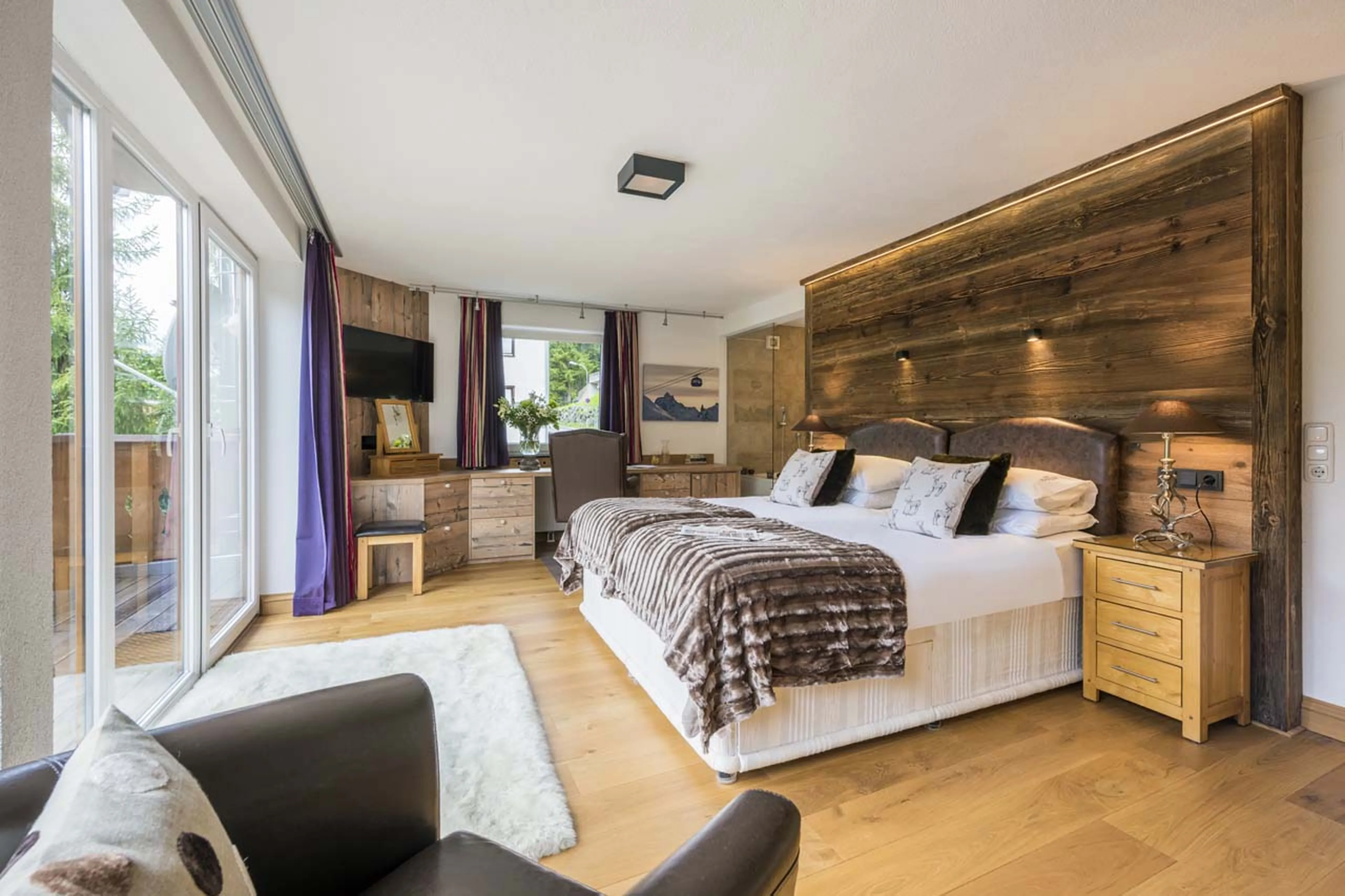Bedroom three at Chalet Narnia in St Anton