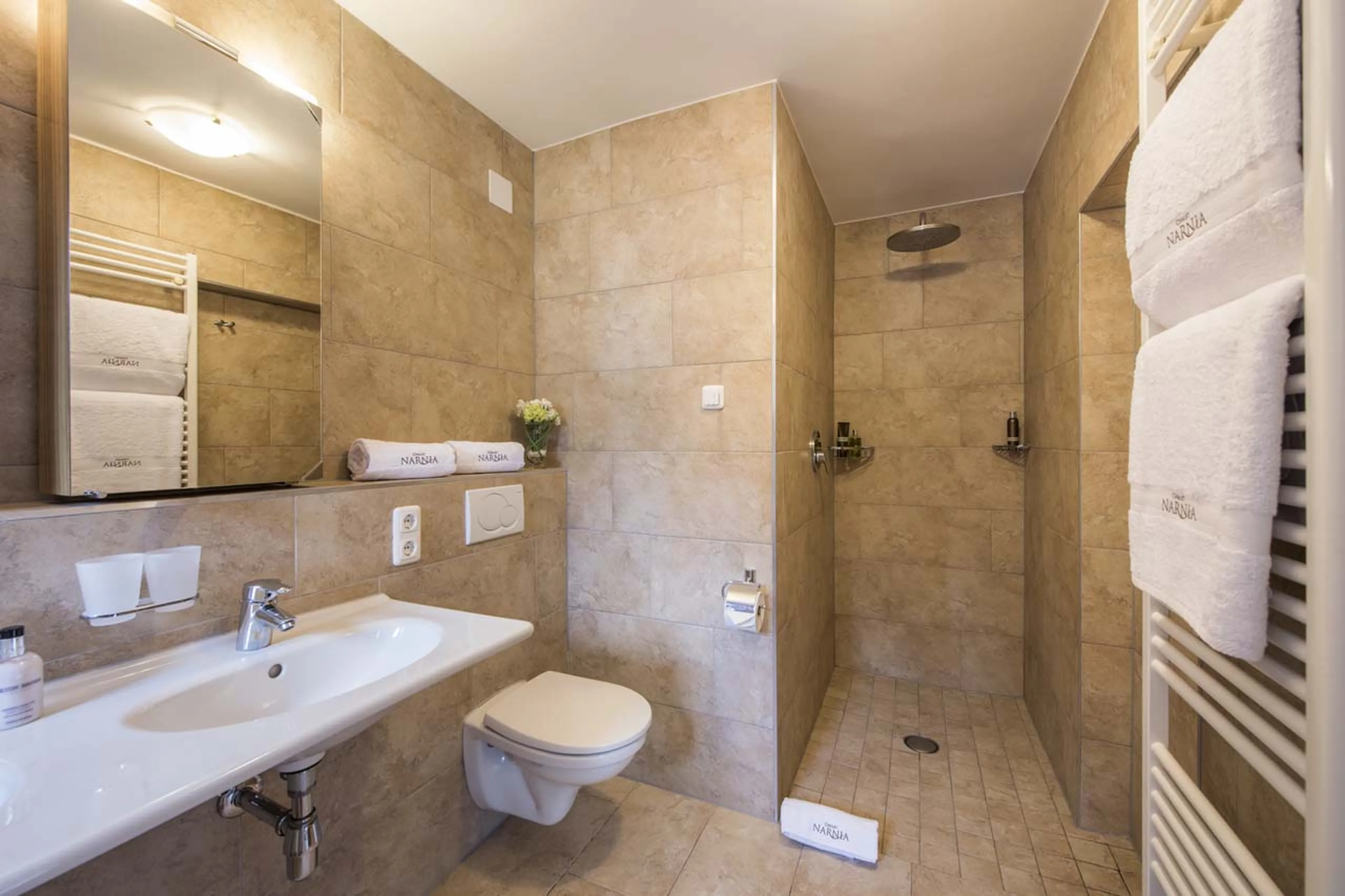 Bathroom three at Chalet Narnia in St Anton