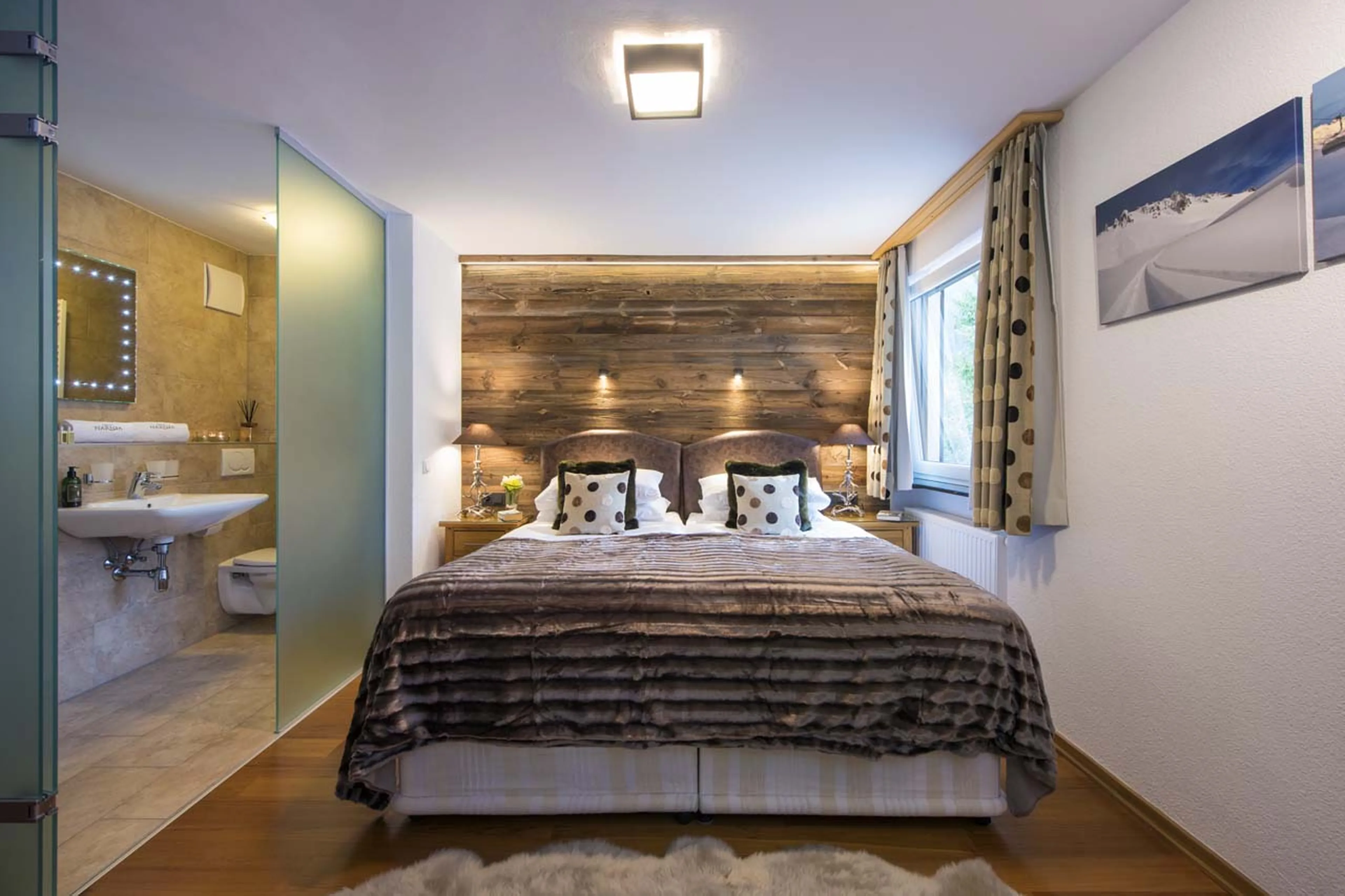 Bedroom four at Chalet Narnia in St Anton