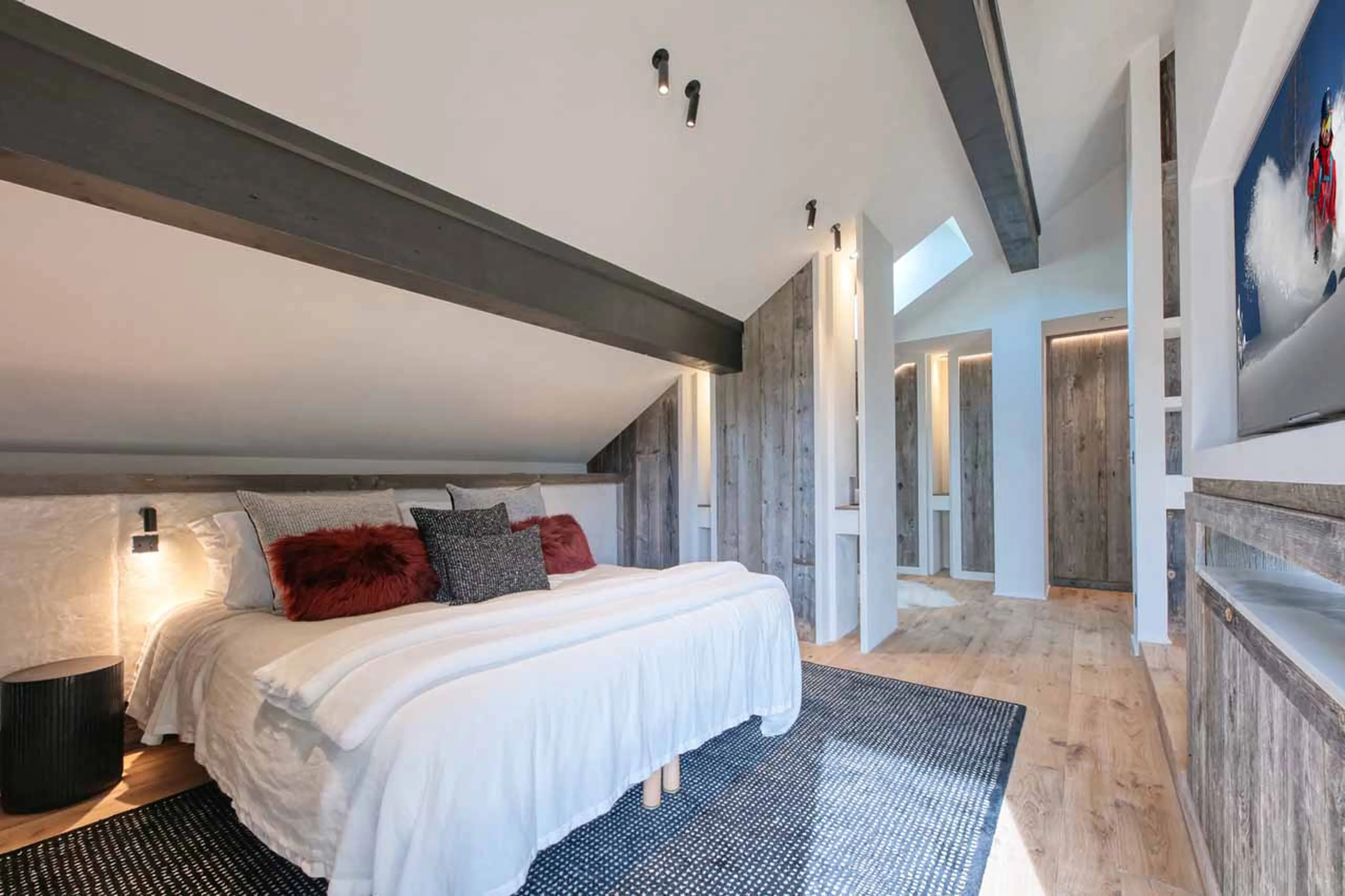 Bedroom 1 at Chalet Nebraska in Megeve