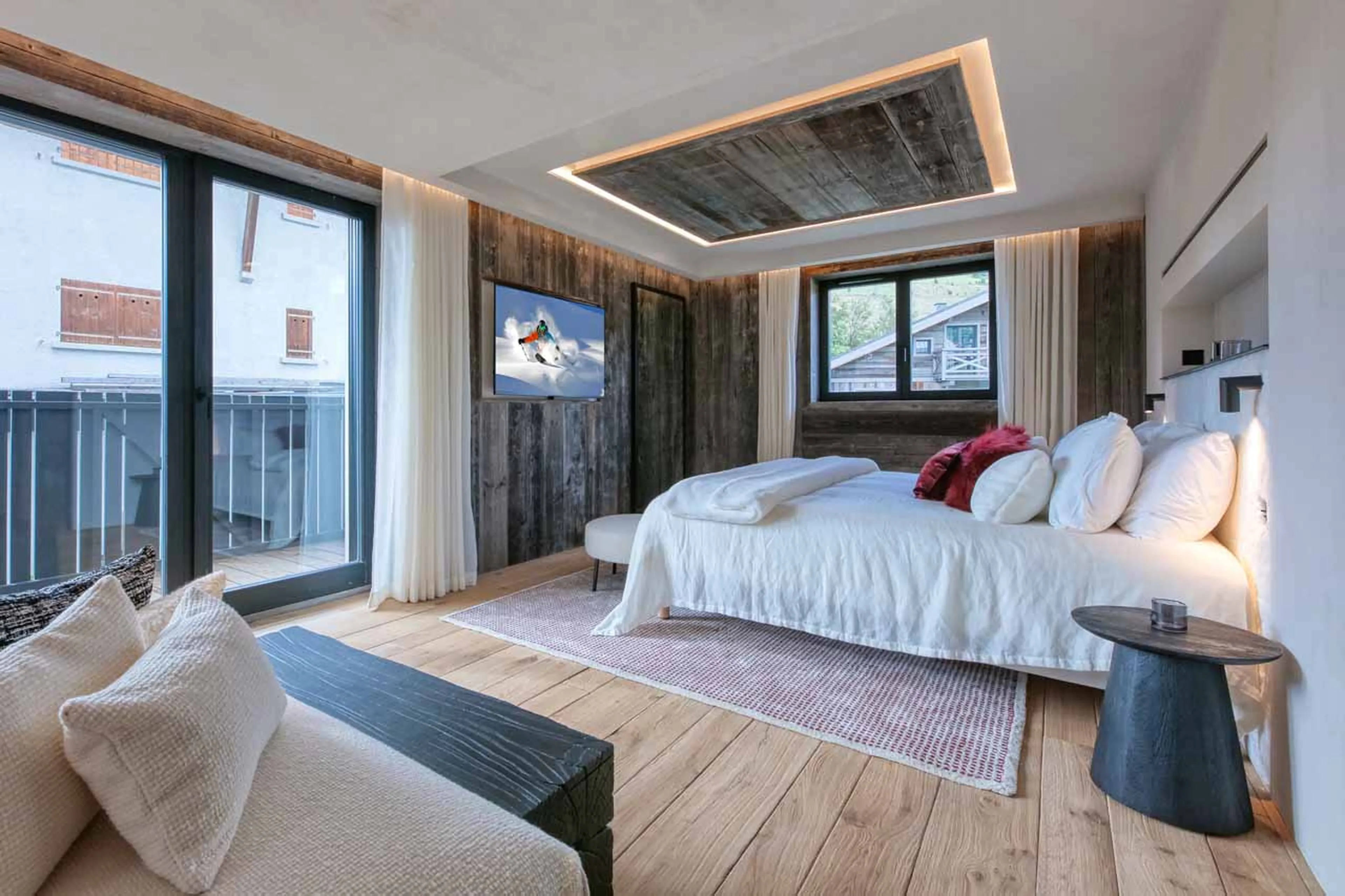 Bedroom 2 at Chalet Nebraska in Megeve