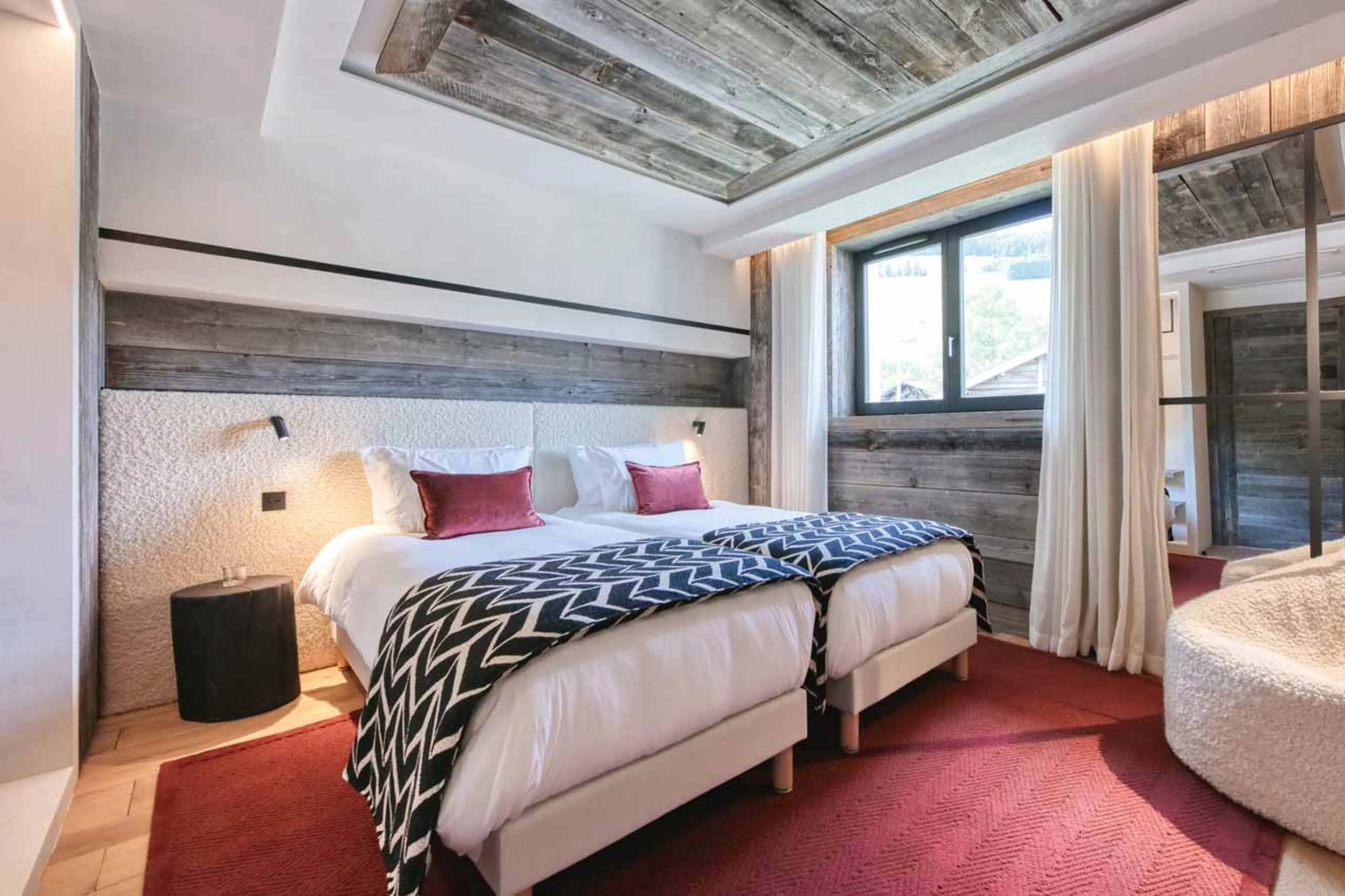 Bedroom 3 at Chalet Nebraska in Megeve