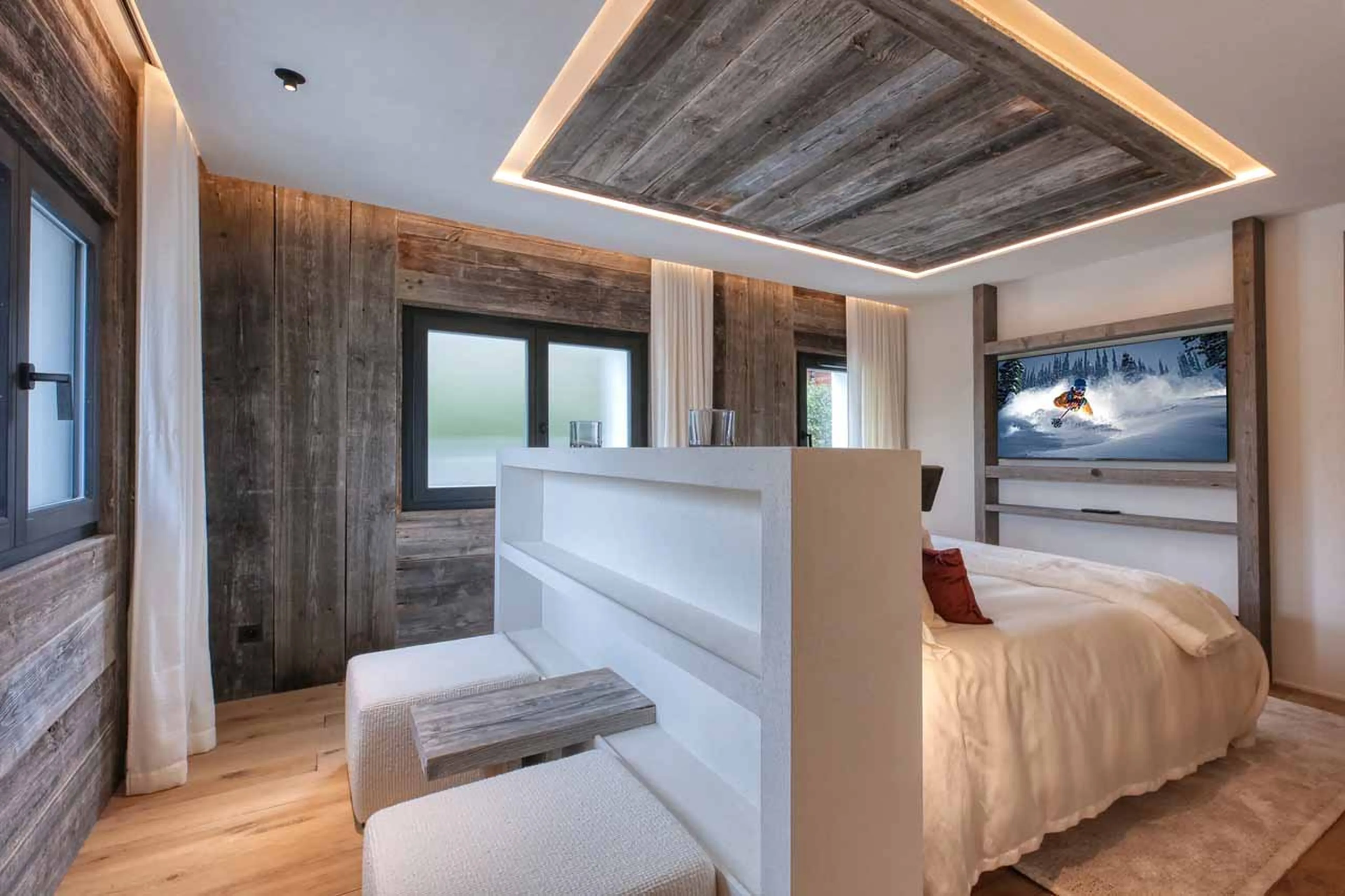 Bedroom 5 bed at Chalet Nebraska in Megeve