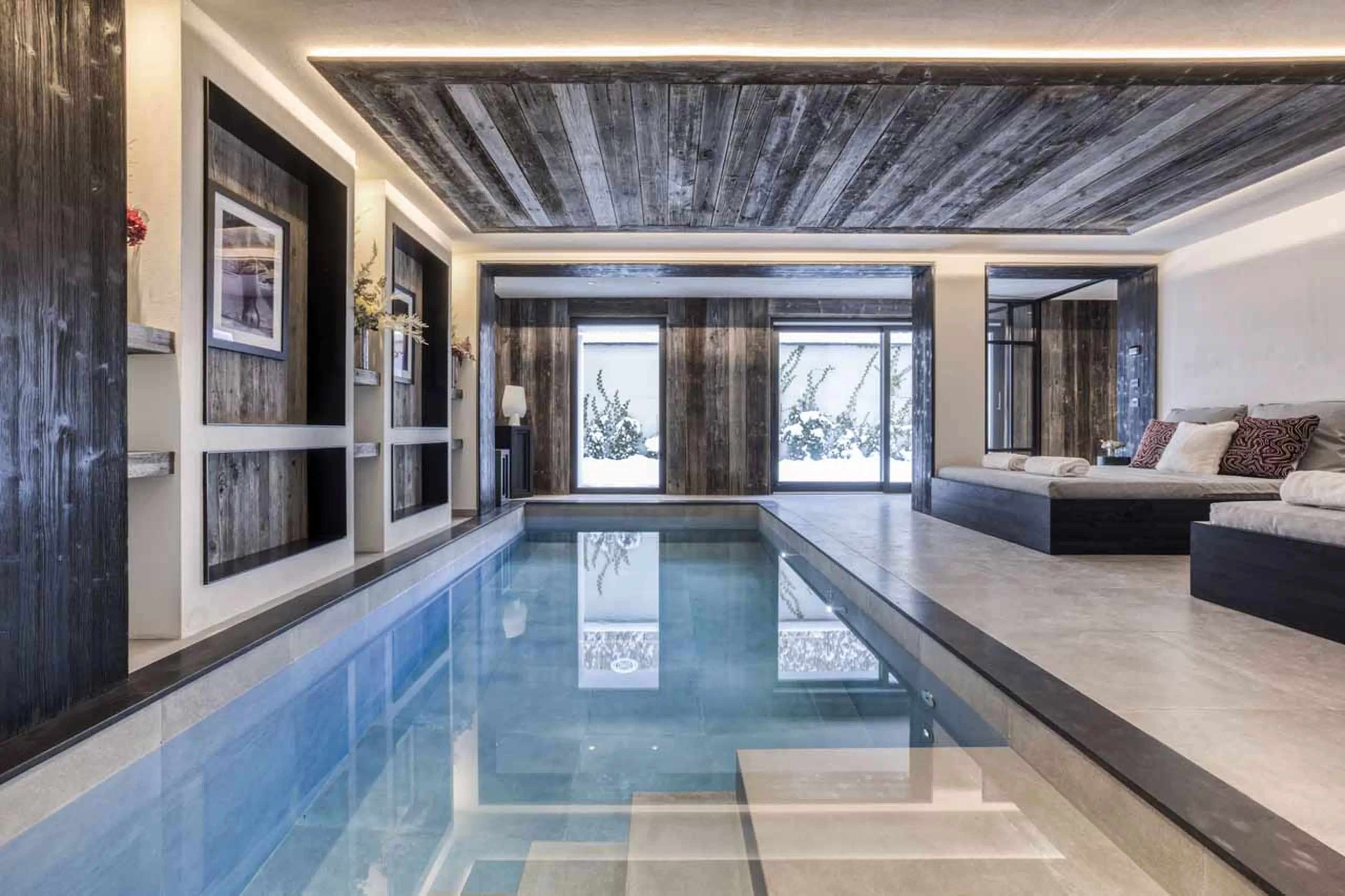 Spa pool at Chalet Nebraska in Megeve
