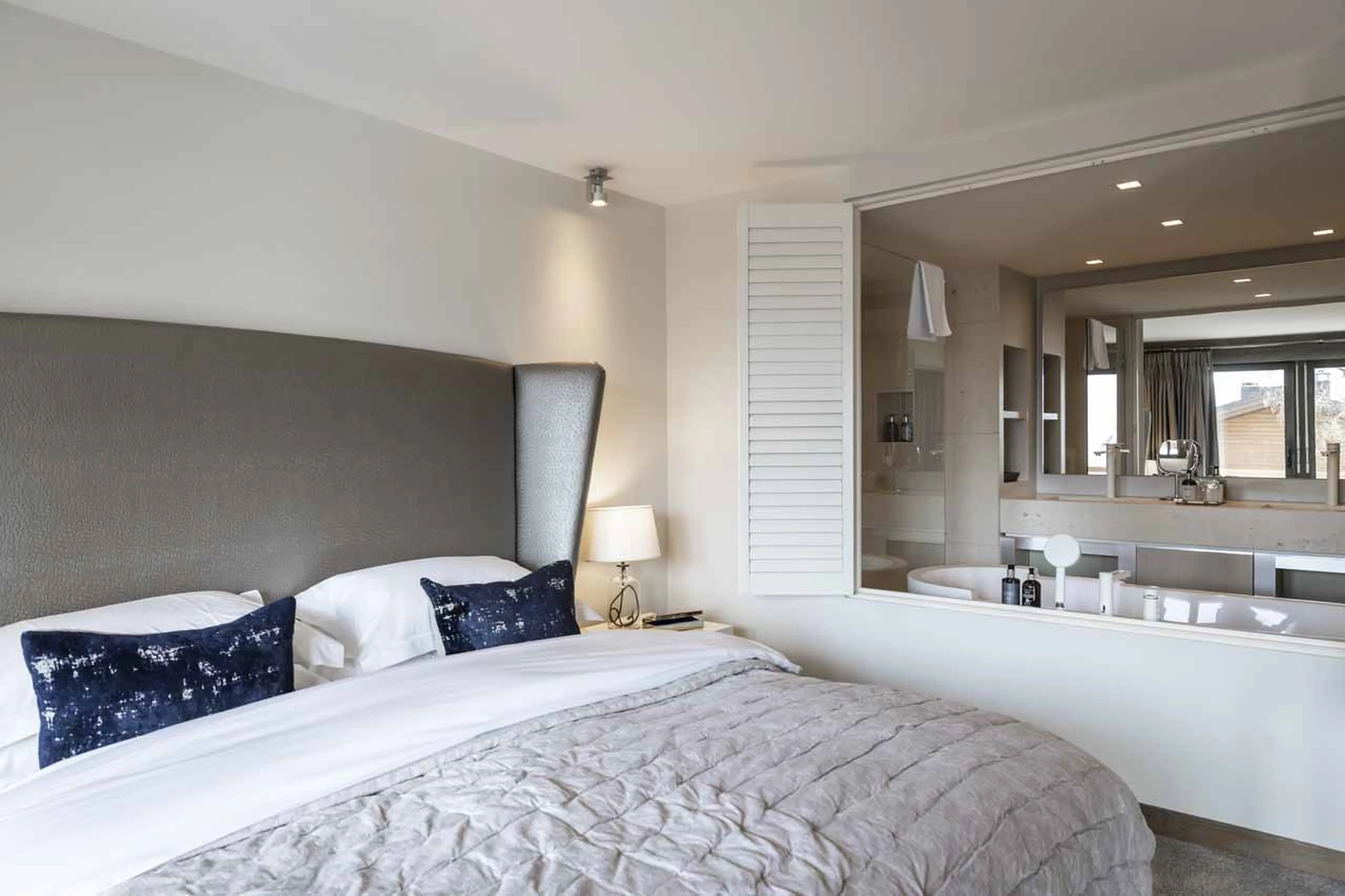 Bedroom three at Chalet No 14 in Verbier