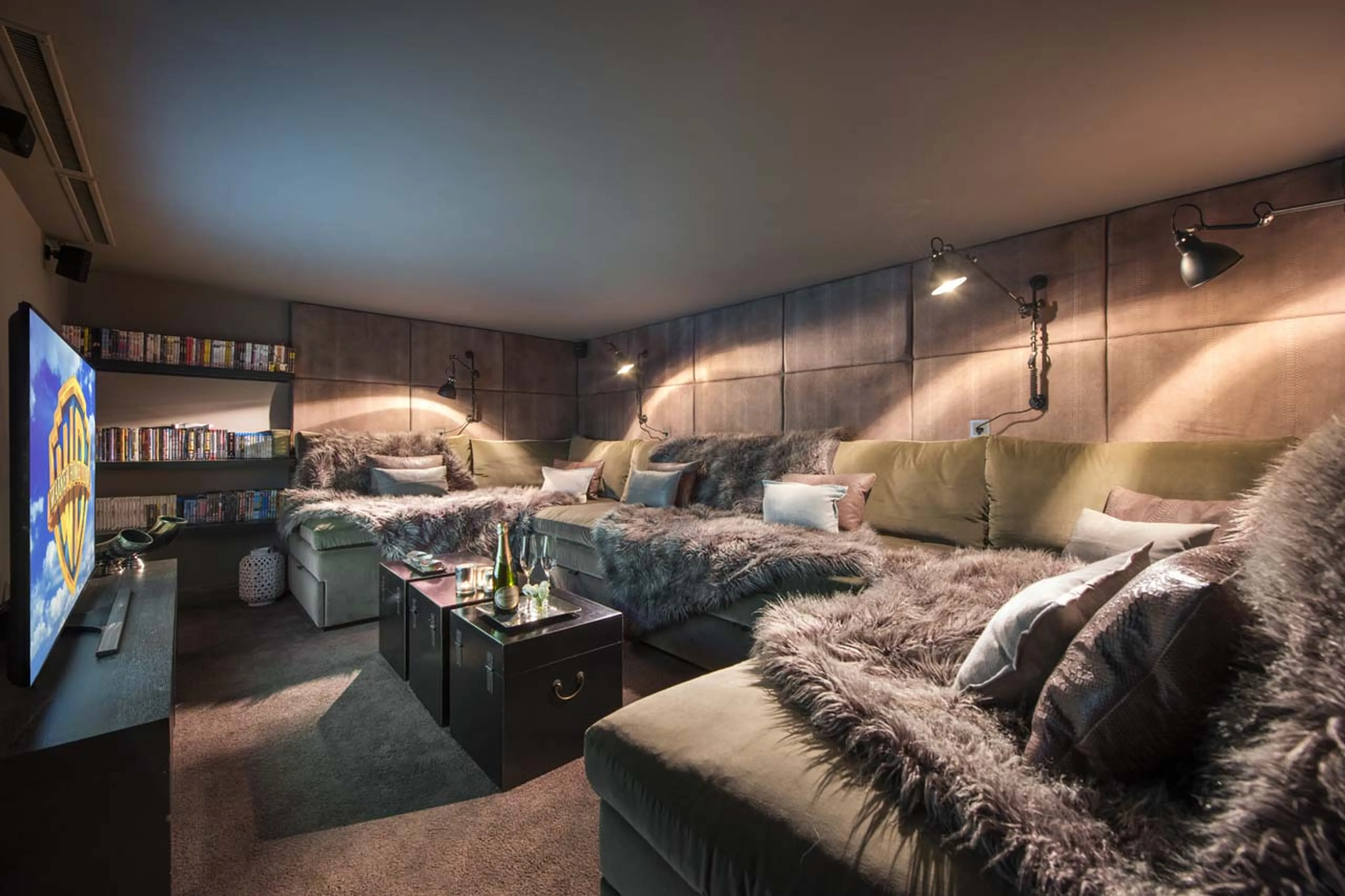 Cinema room at Chalet No 14 in Verbier