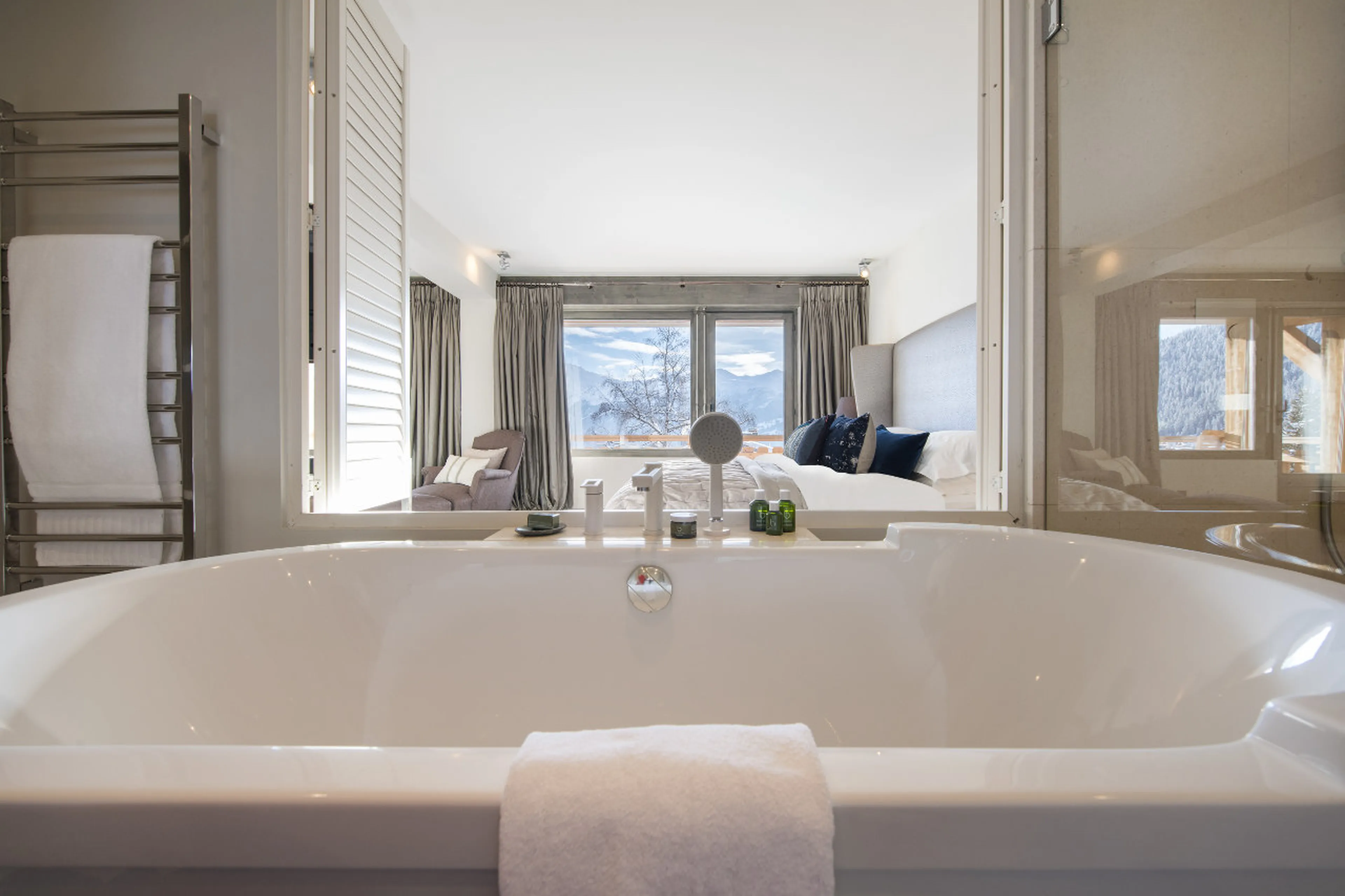 Bathroom three at Chalet No 14 in Verbier