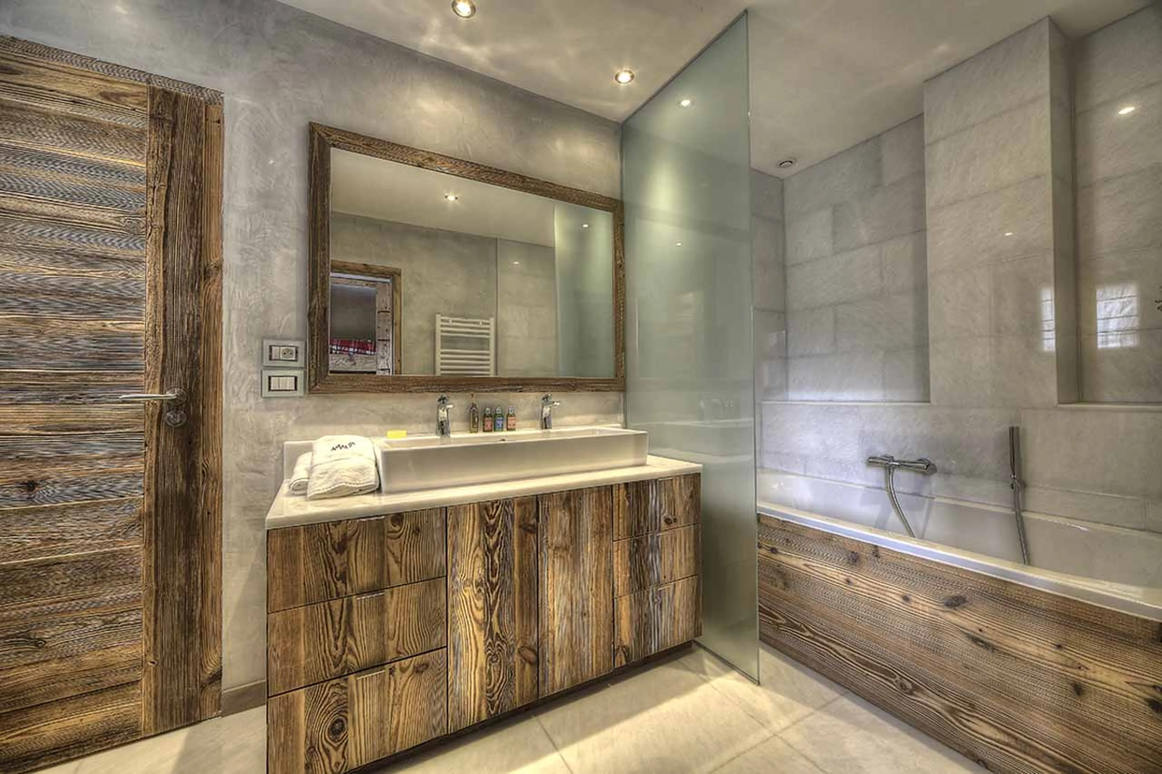 Bathroom three at Chalet Norel in Chamonix