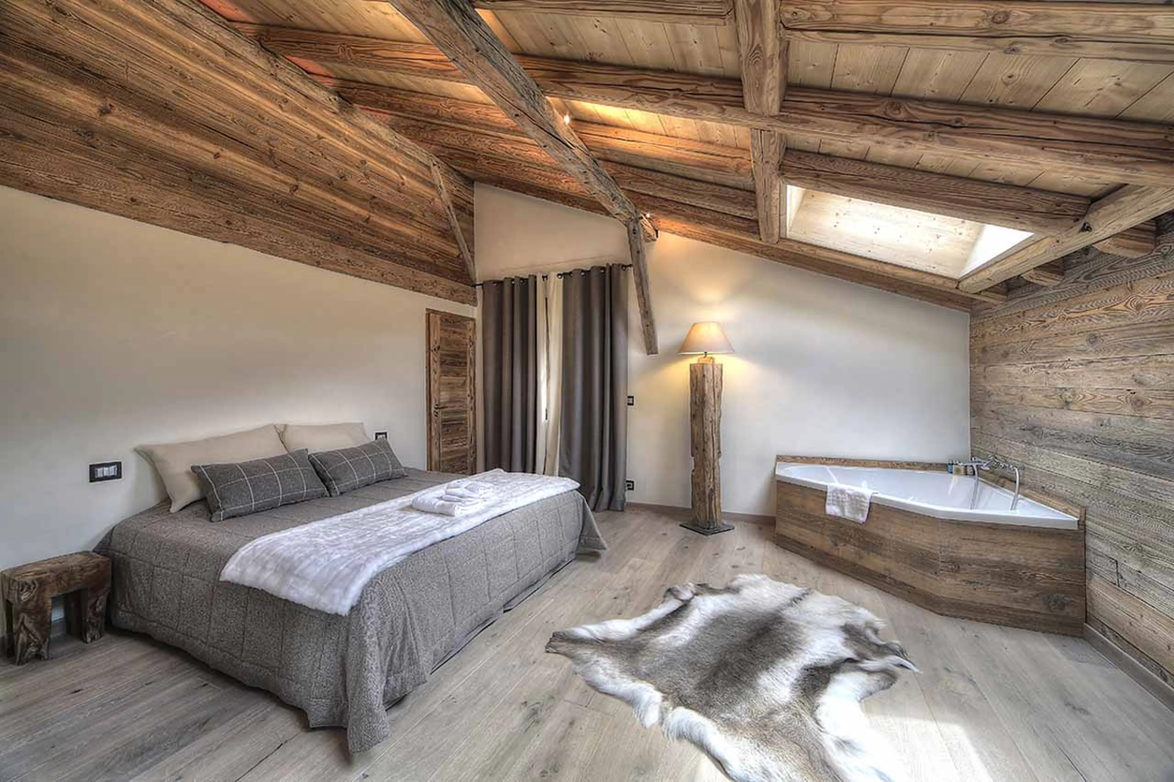 Bedroom one at Chalet Norel in Chamonix