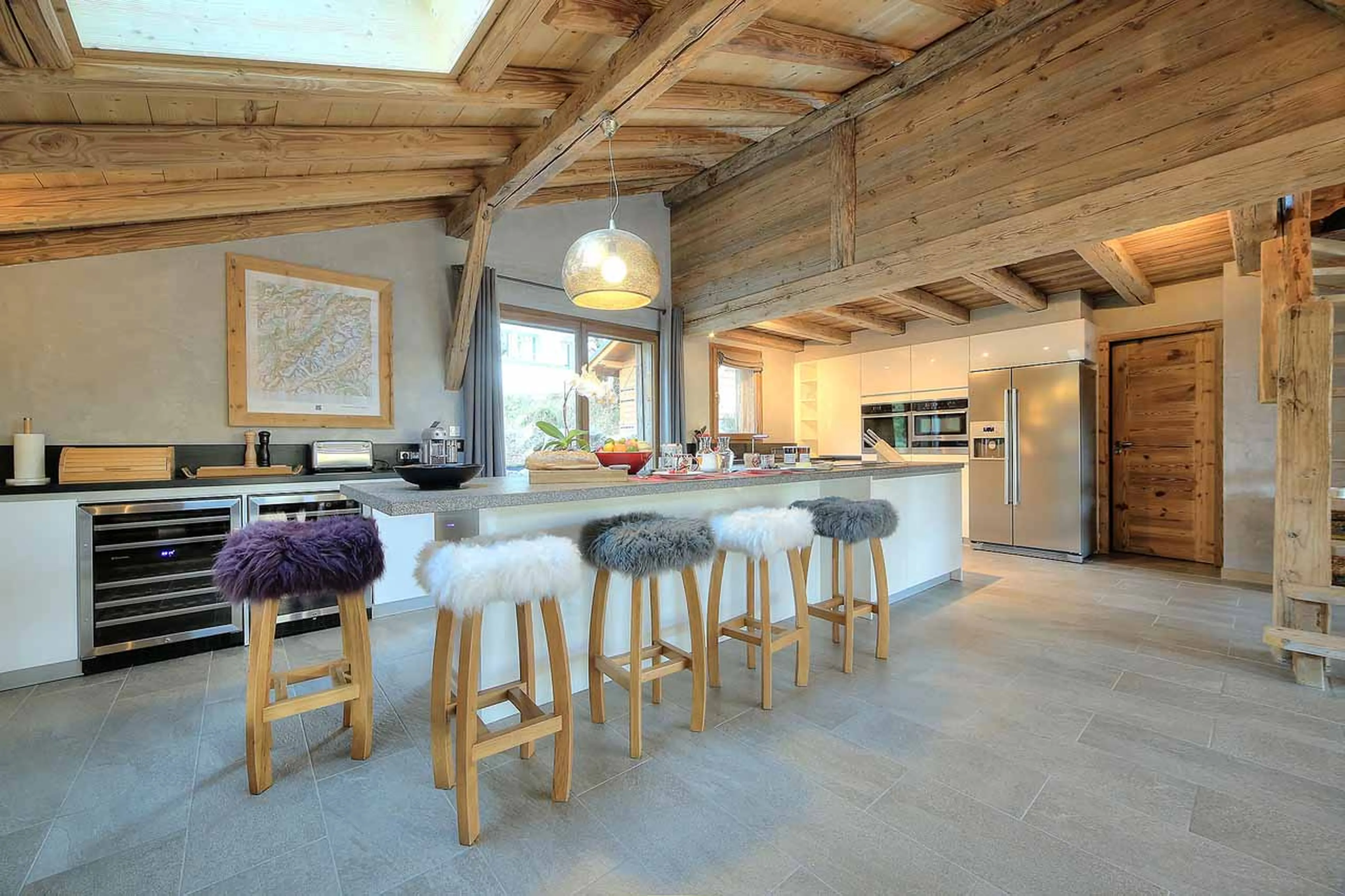 Well equipped kitchen in Chalet Norel in Chamonix