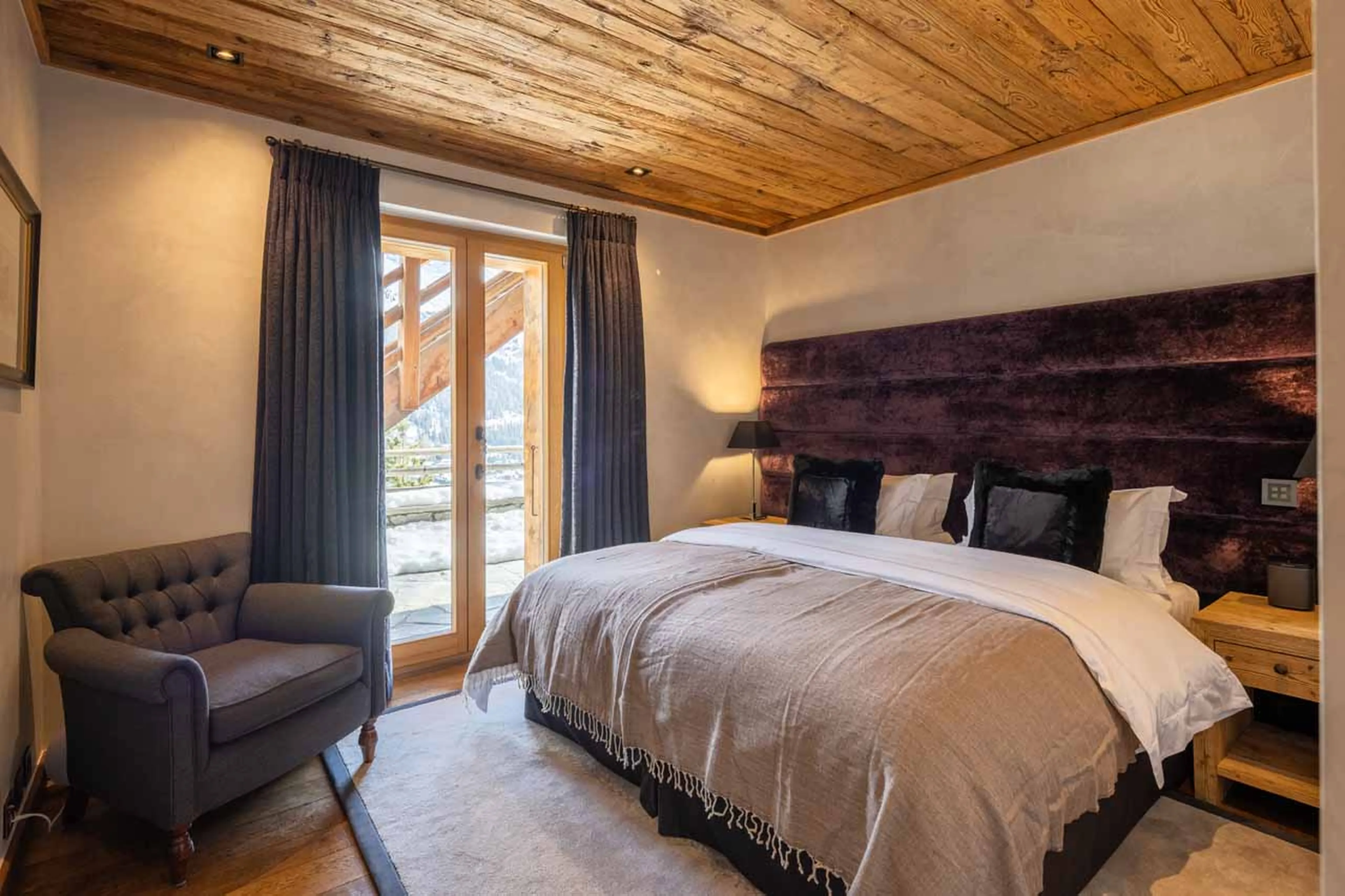 Bedroom four at Chalet Norte in Verbier