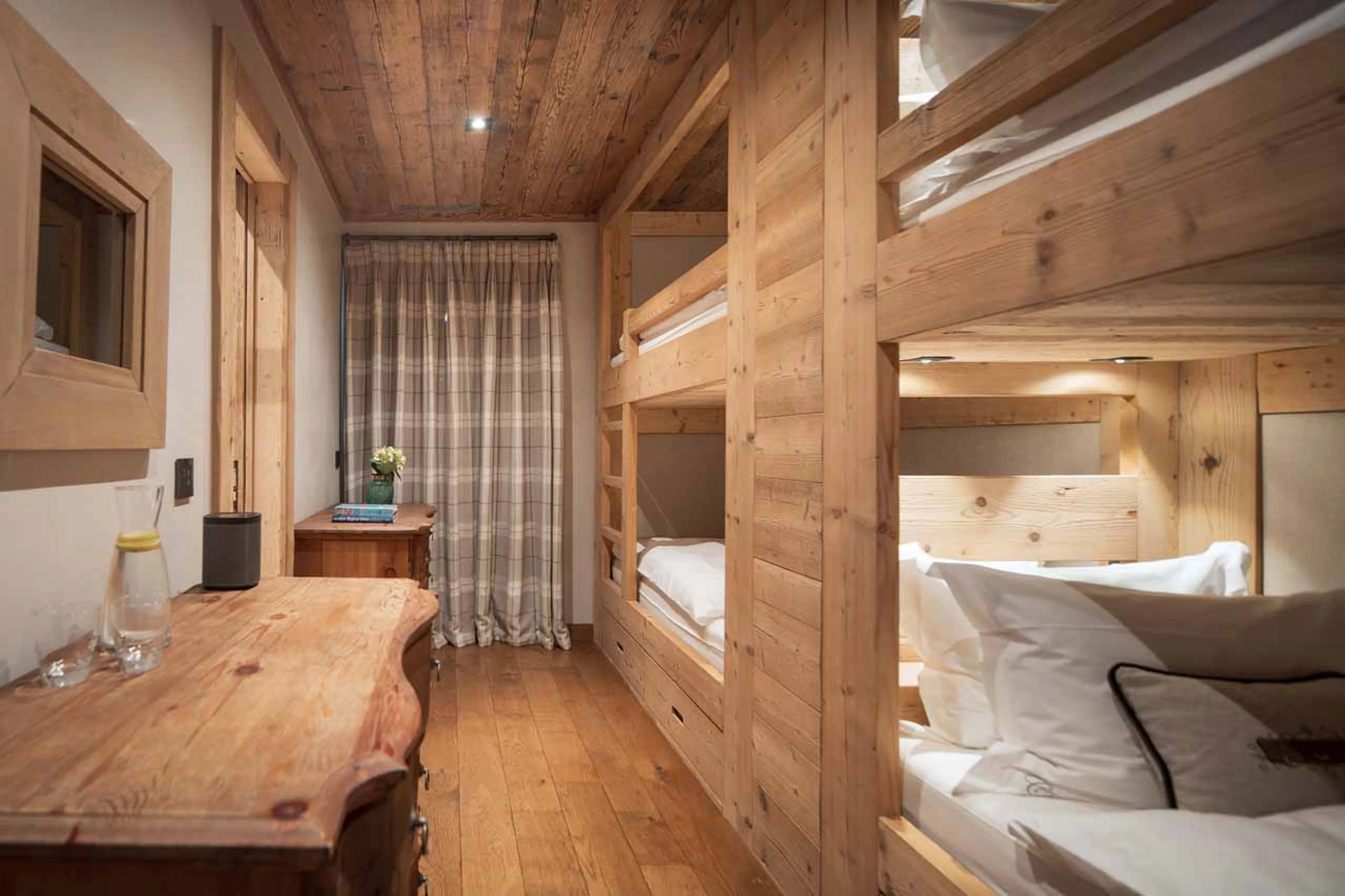 Bedroom six at Alpine Estate in Verbier