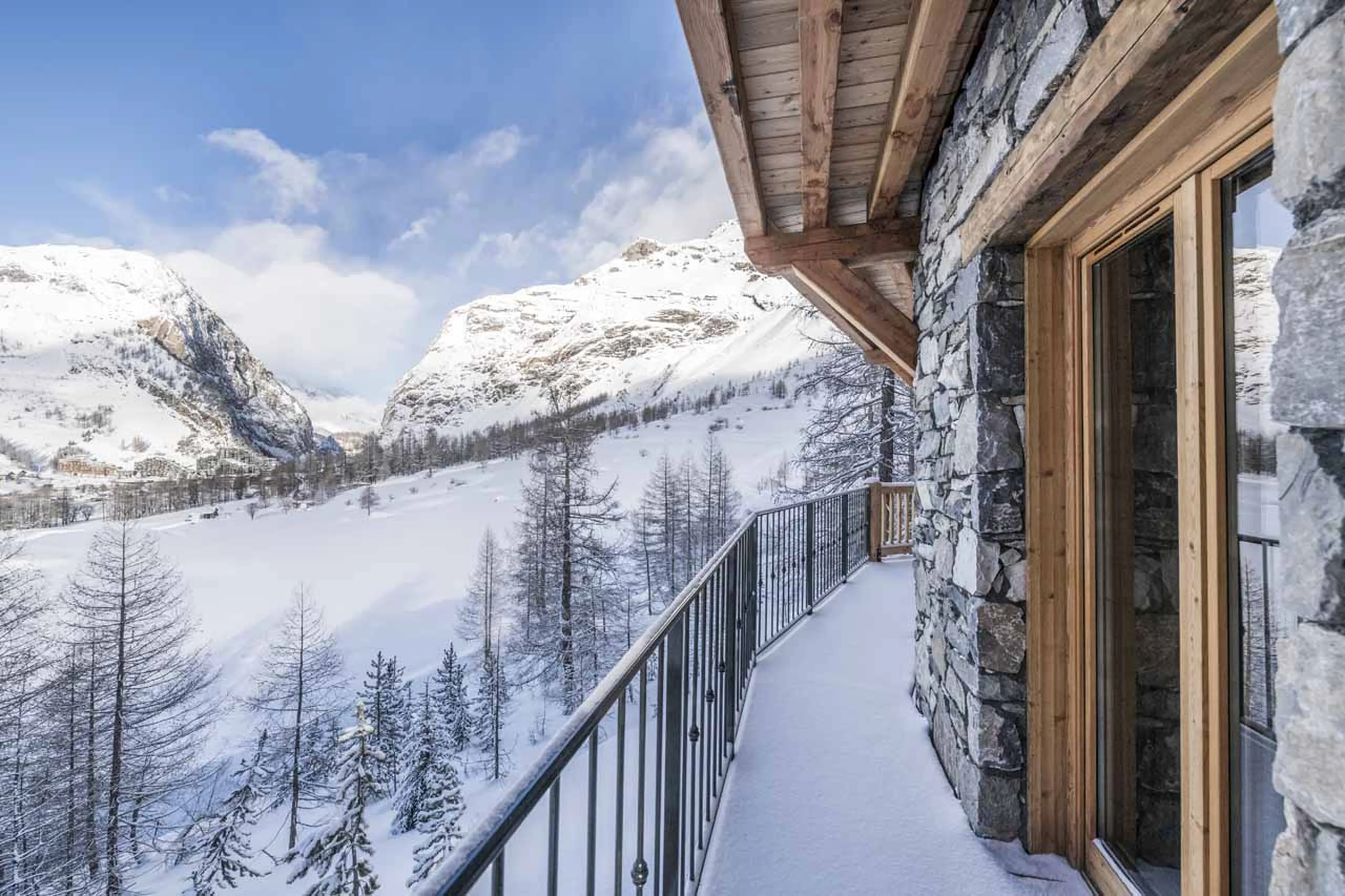 View of La Daille from Chalet O Valala in Val d'Isere
