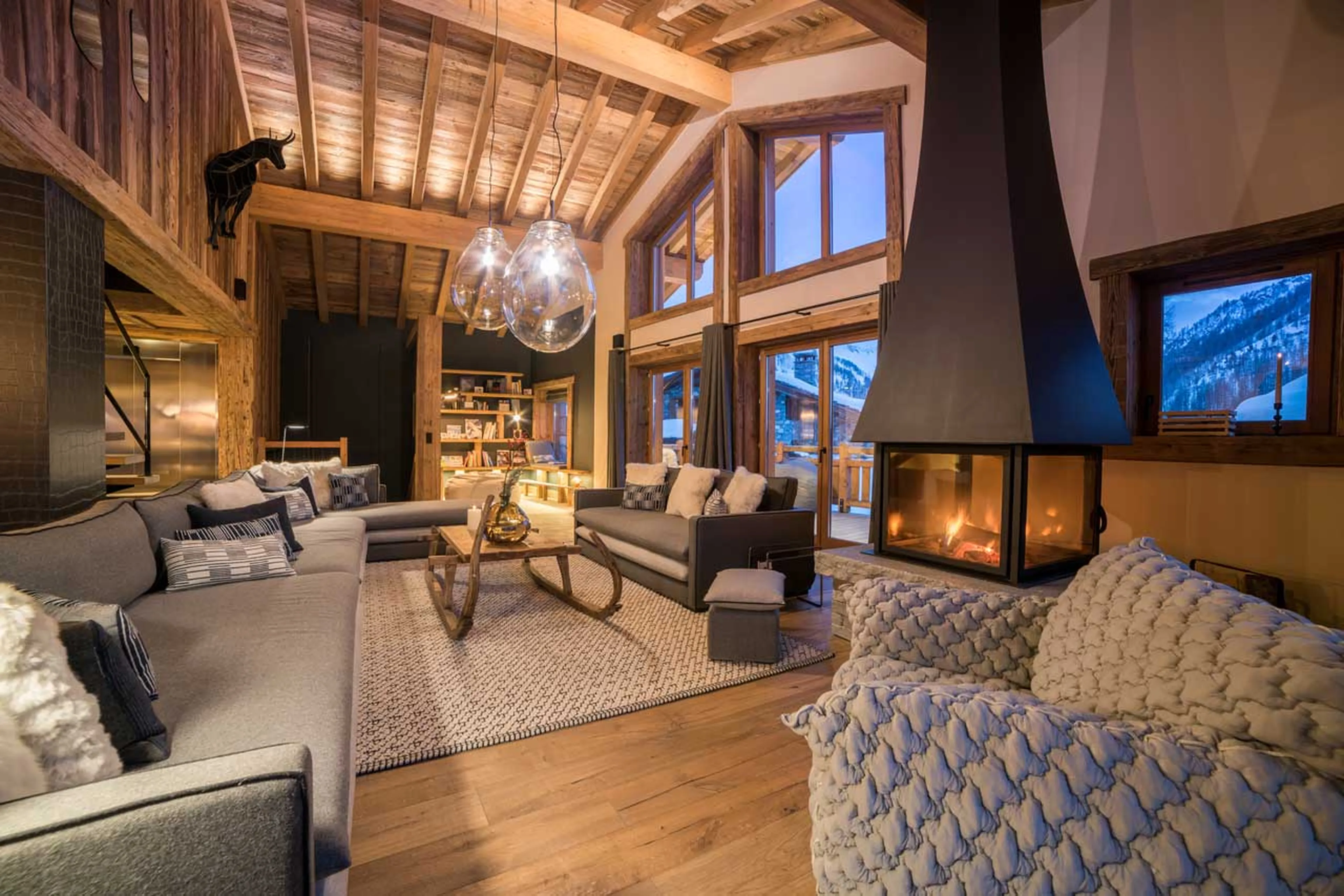 Slope views at Chalet O Valala in Val d'Isere