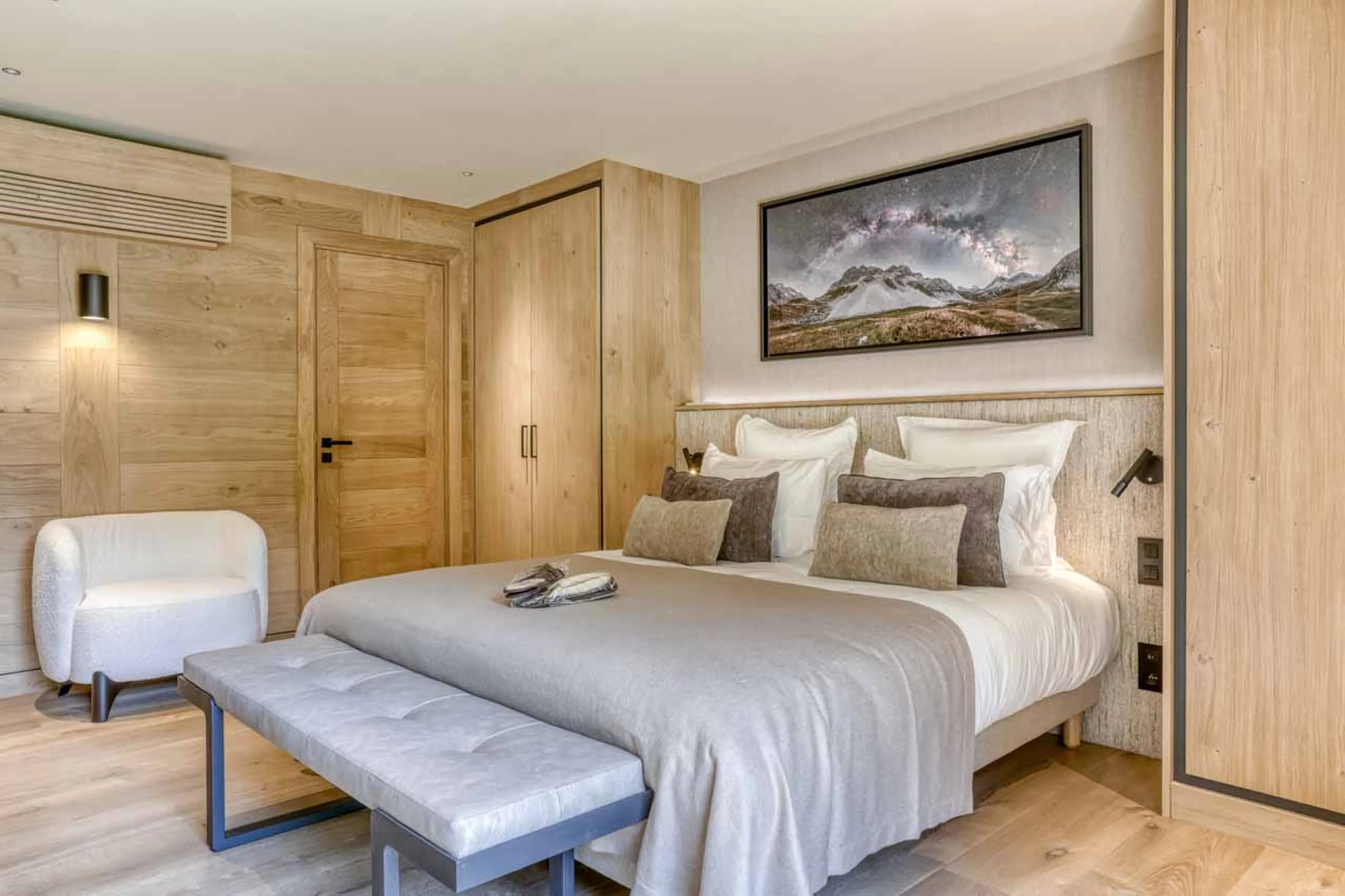 Bedroom 4 at Chalet Olivier in Megeve