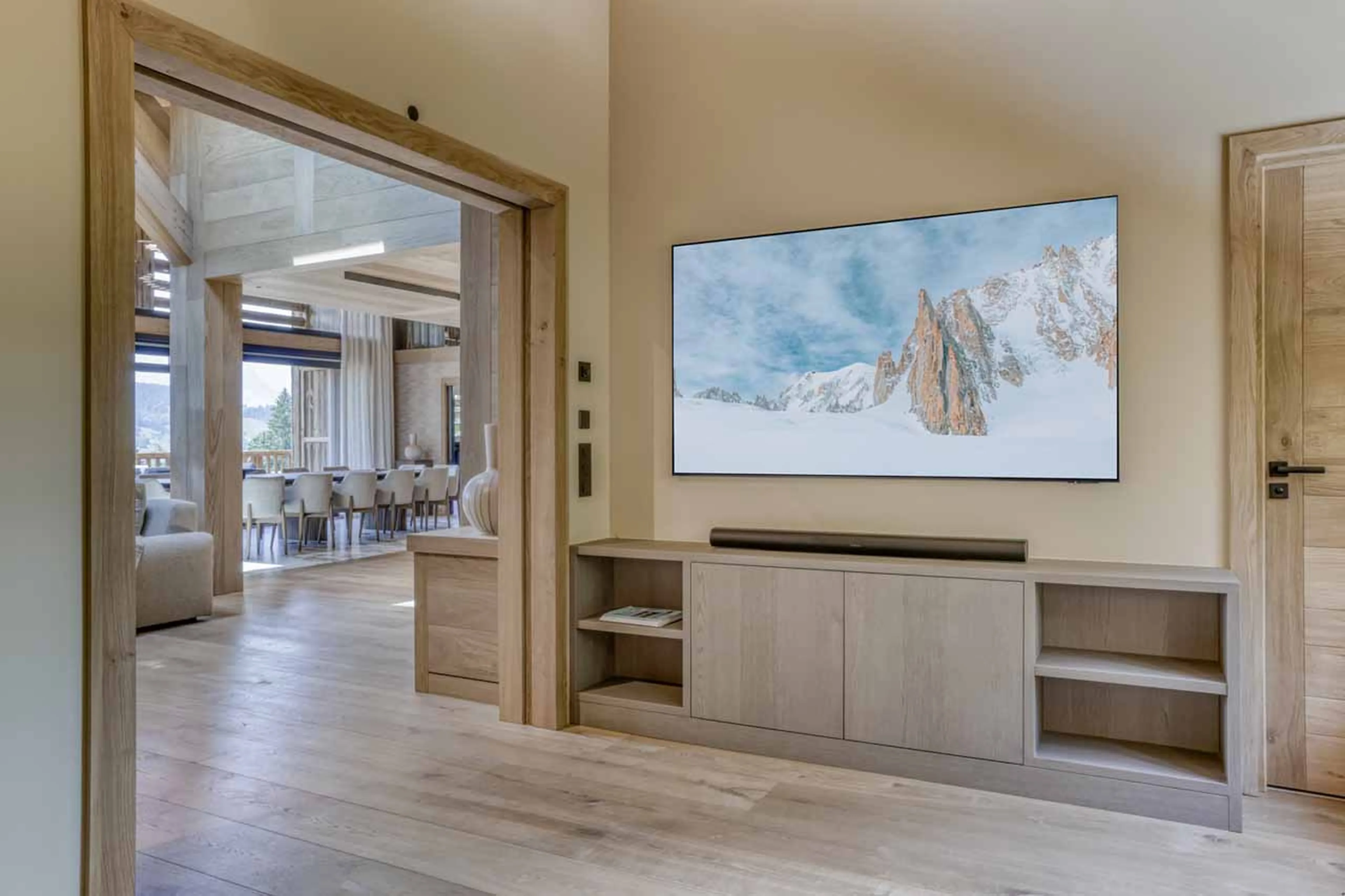 TV lounge at Chalet Olivier in Megeve