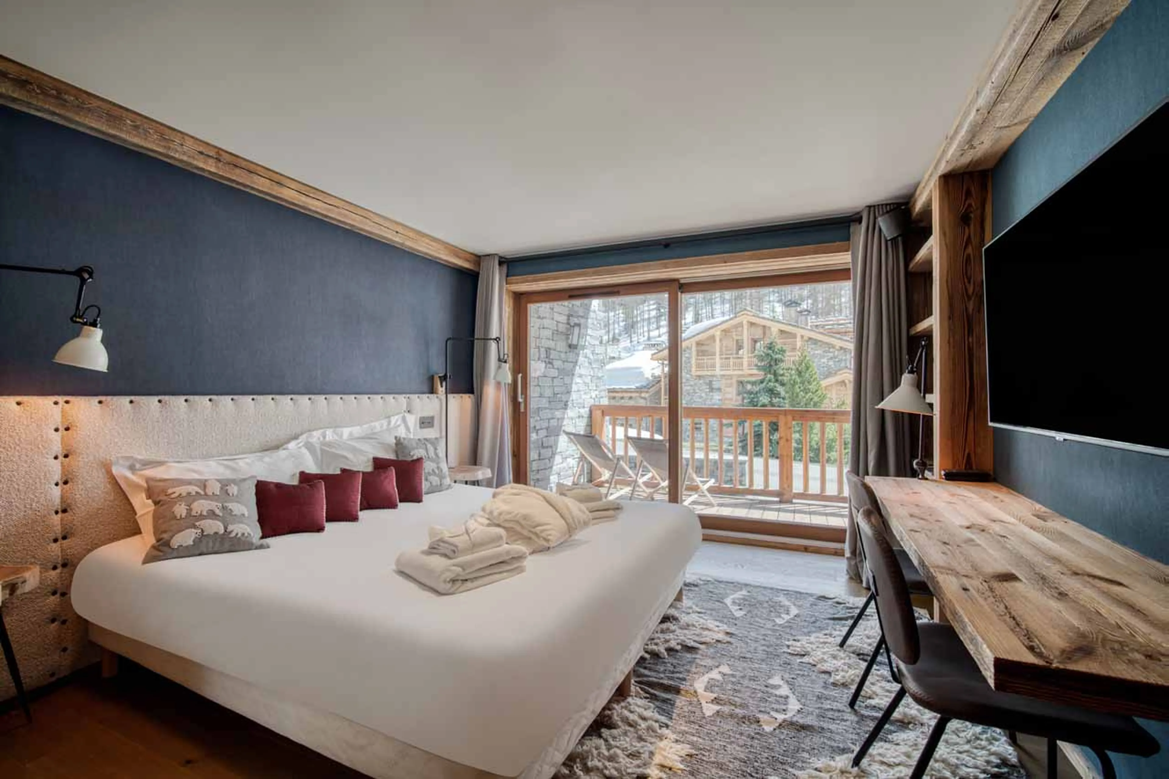Bedroom 1 at Chalet Oly in Val d'Isere