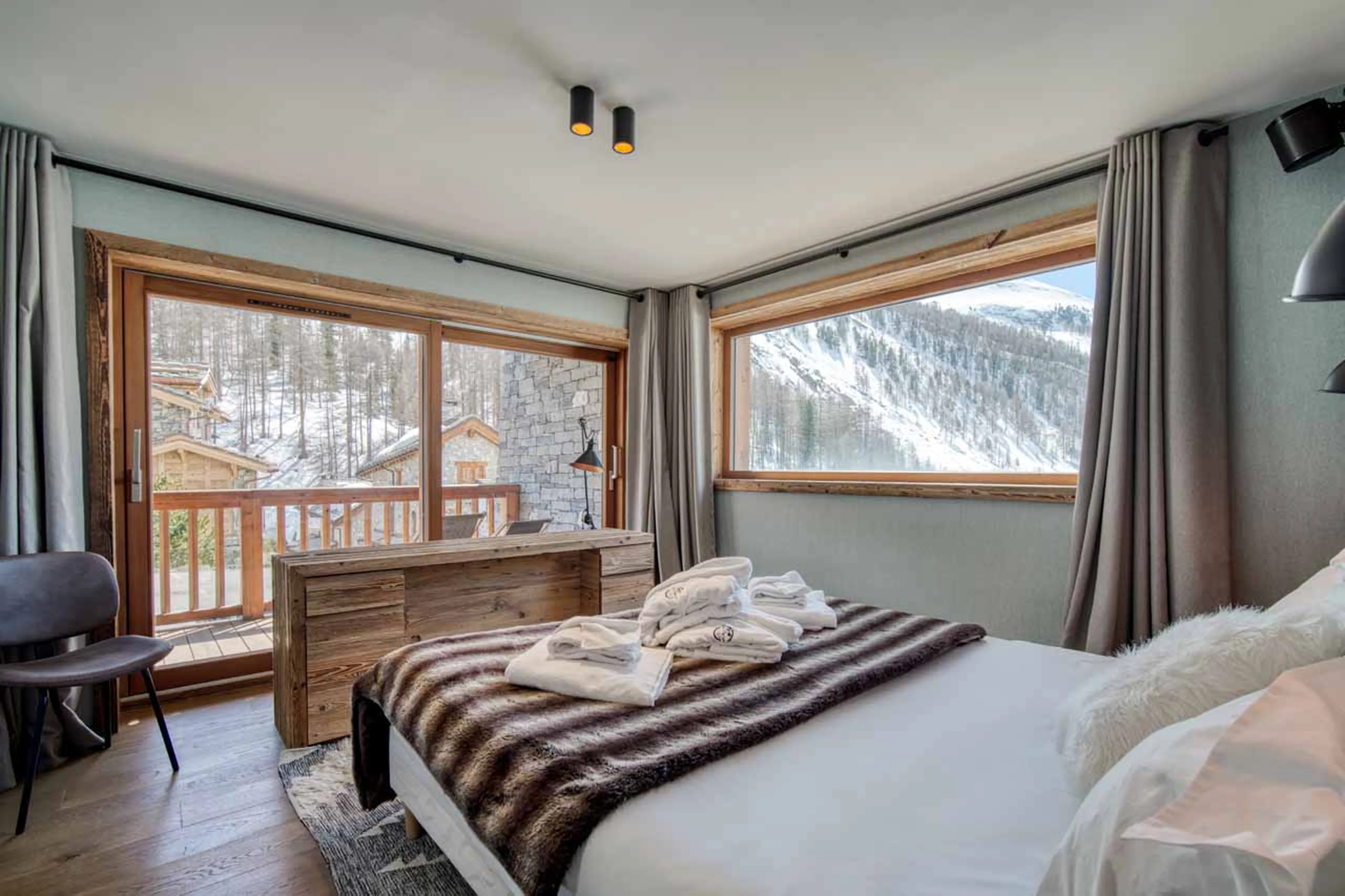 Bedroom 2 at Chalet Oly in Val d'Isere