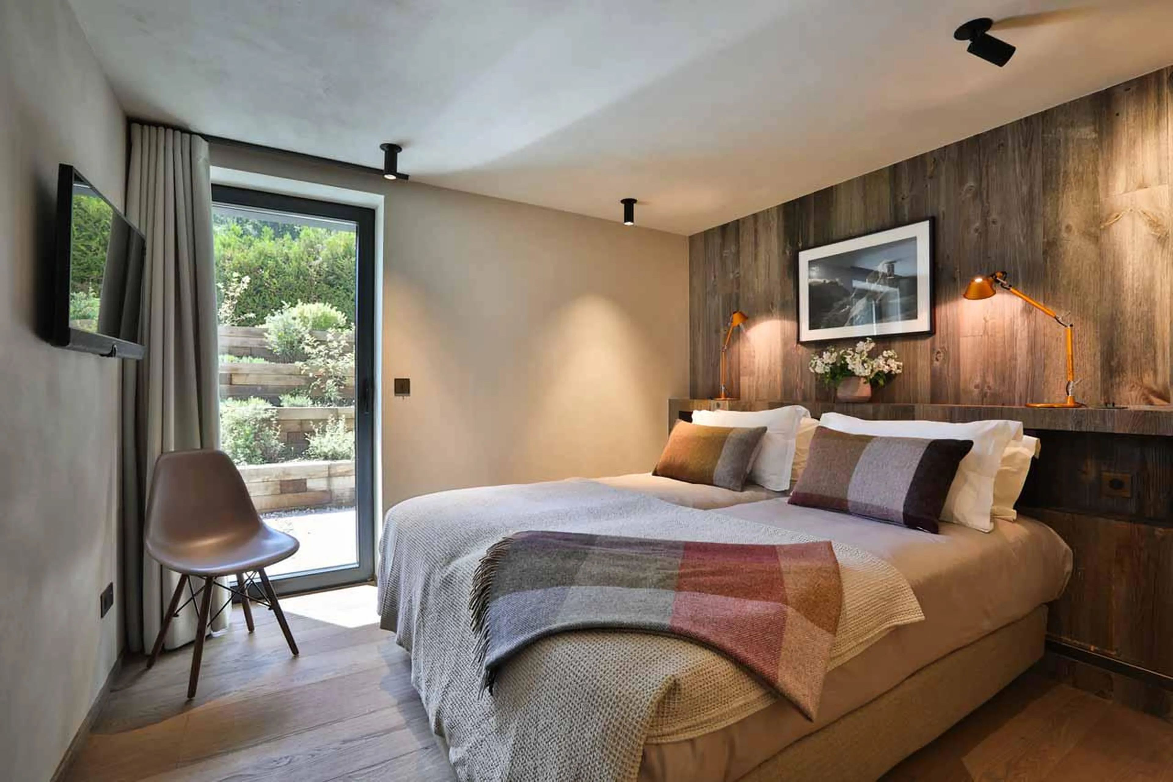 Bedroom three at Chalet On The Rocks in Chamonix