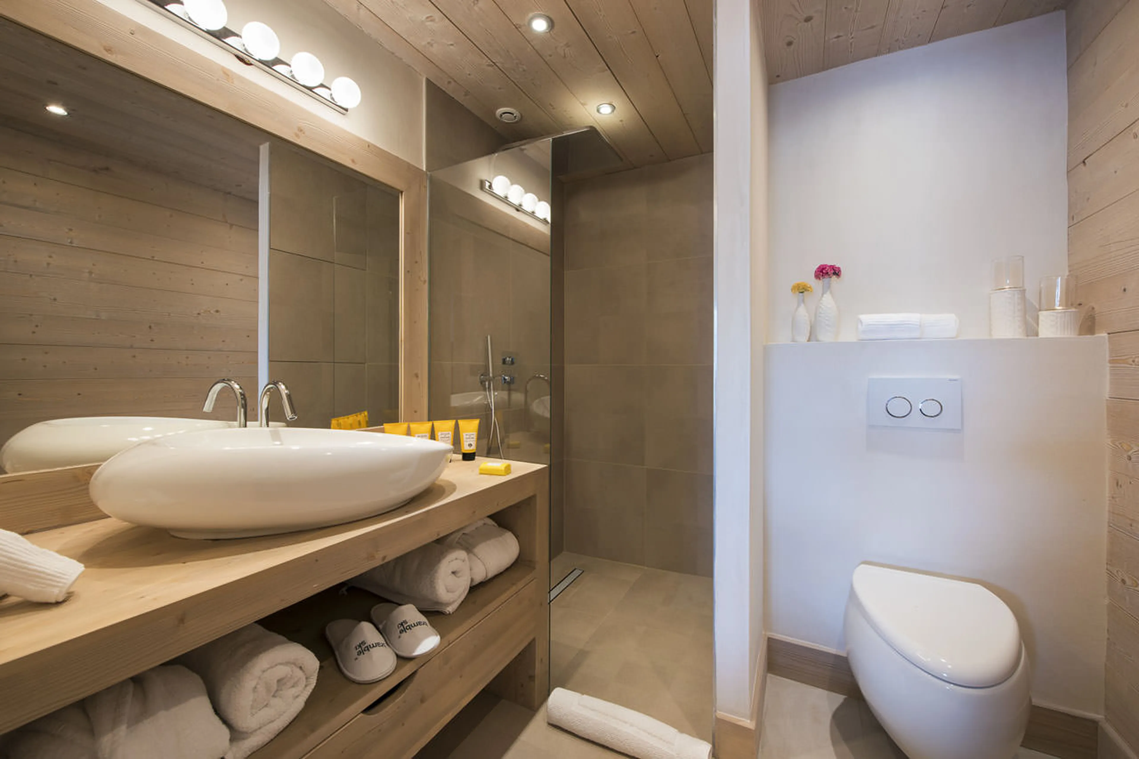 Bathroom two at Chalet Opale in Tignes