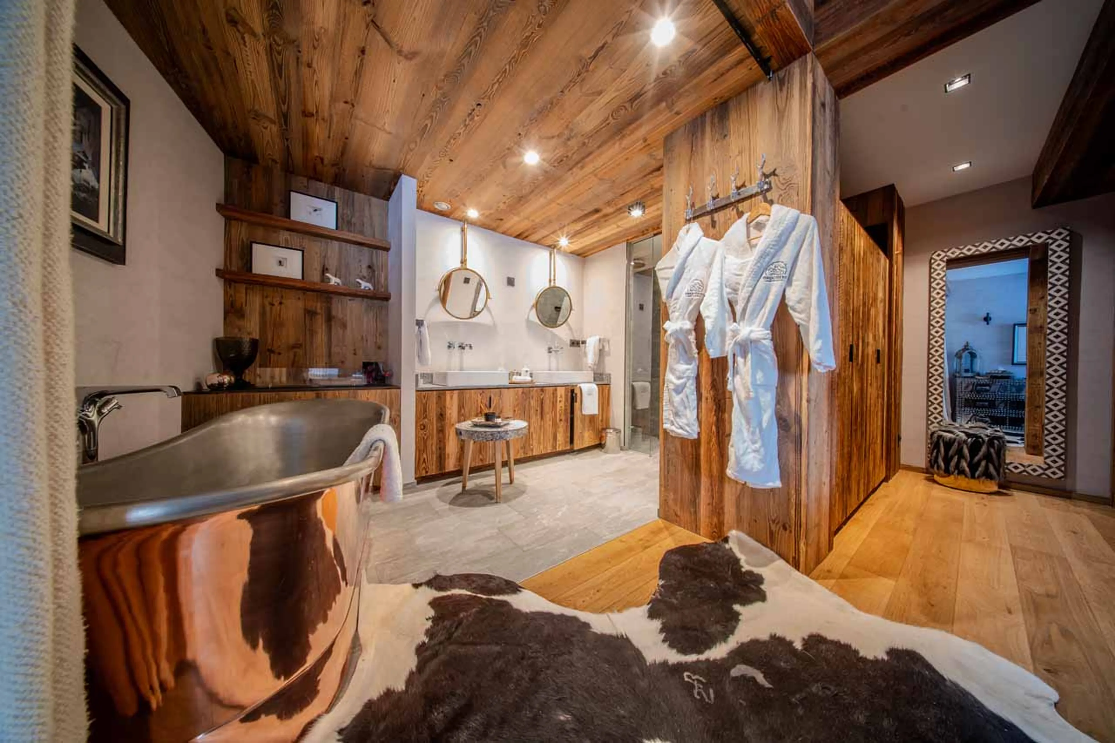 En-suite bathroom at Chalet Orca in Val d'Isere