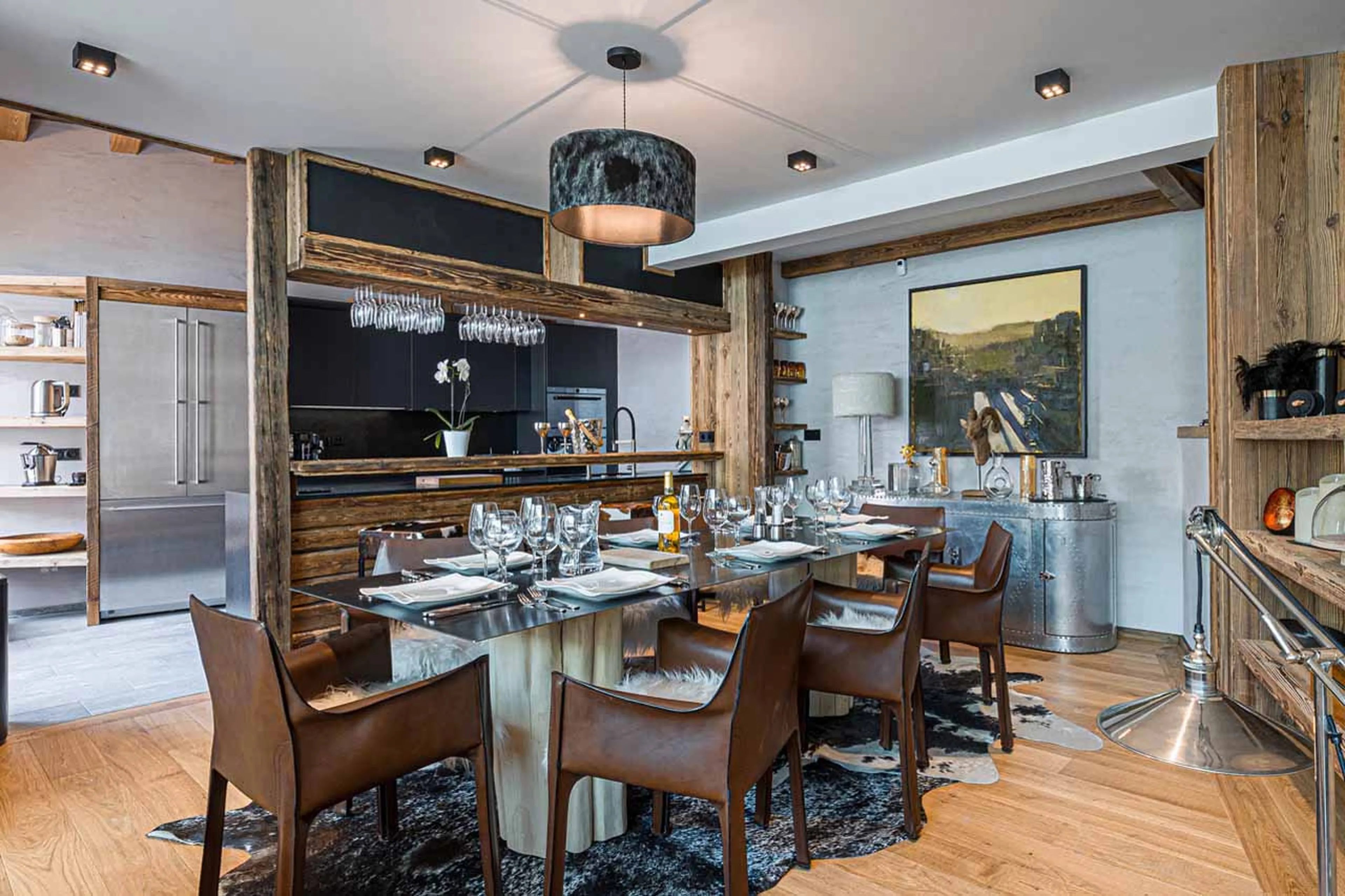 Dining area of Chalet Orca in Val d'Isere