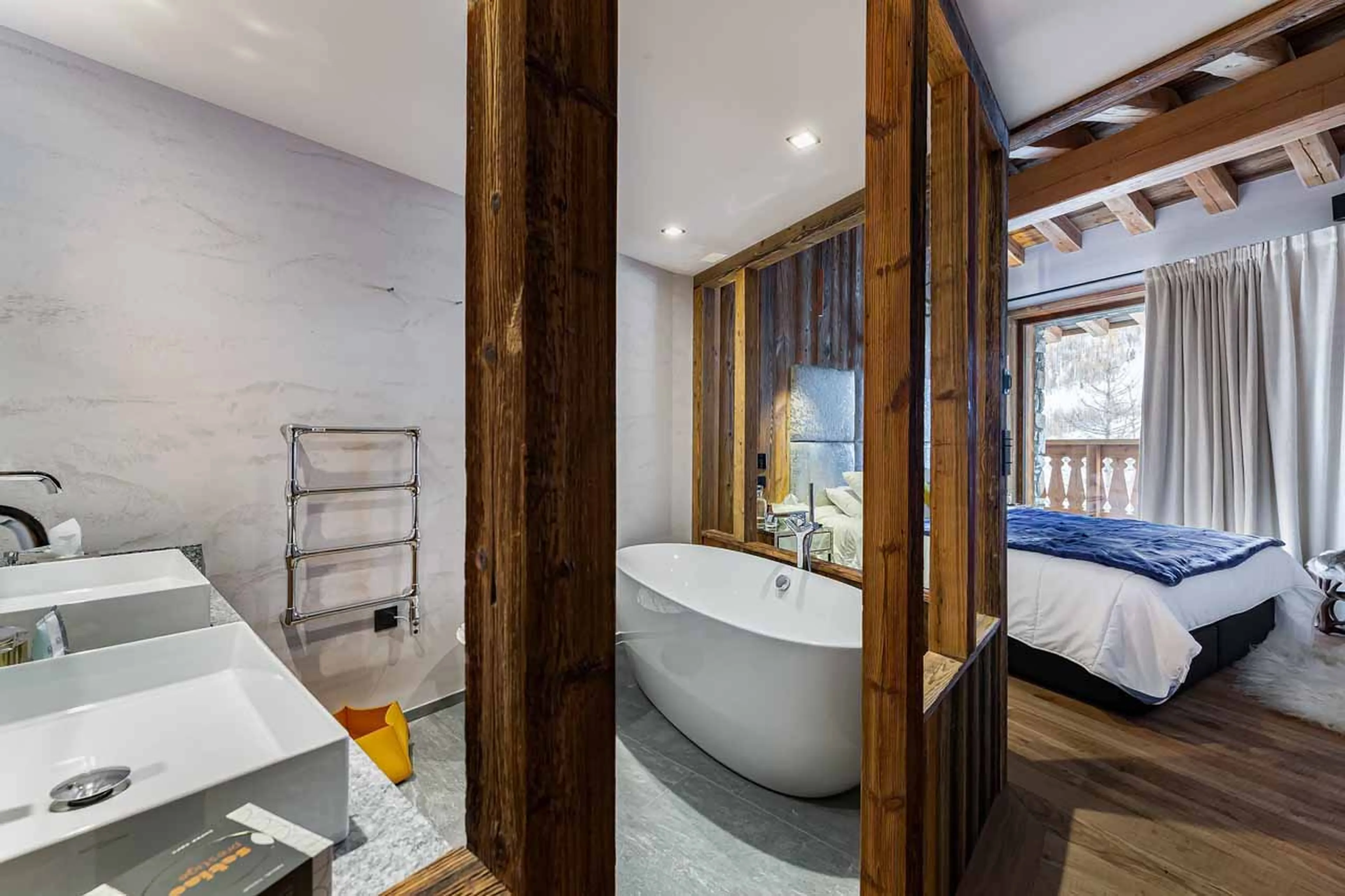 Bathroom three at  Chalet Les Ours in Val d'Isere